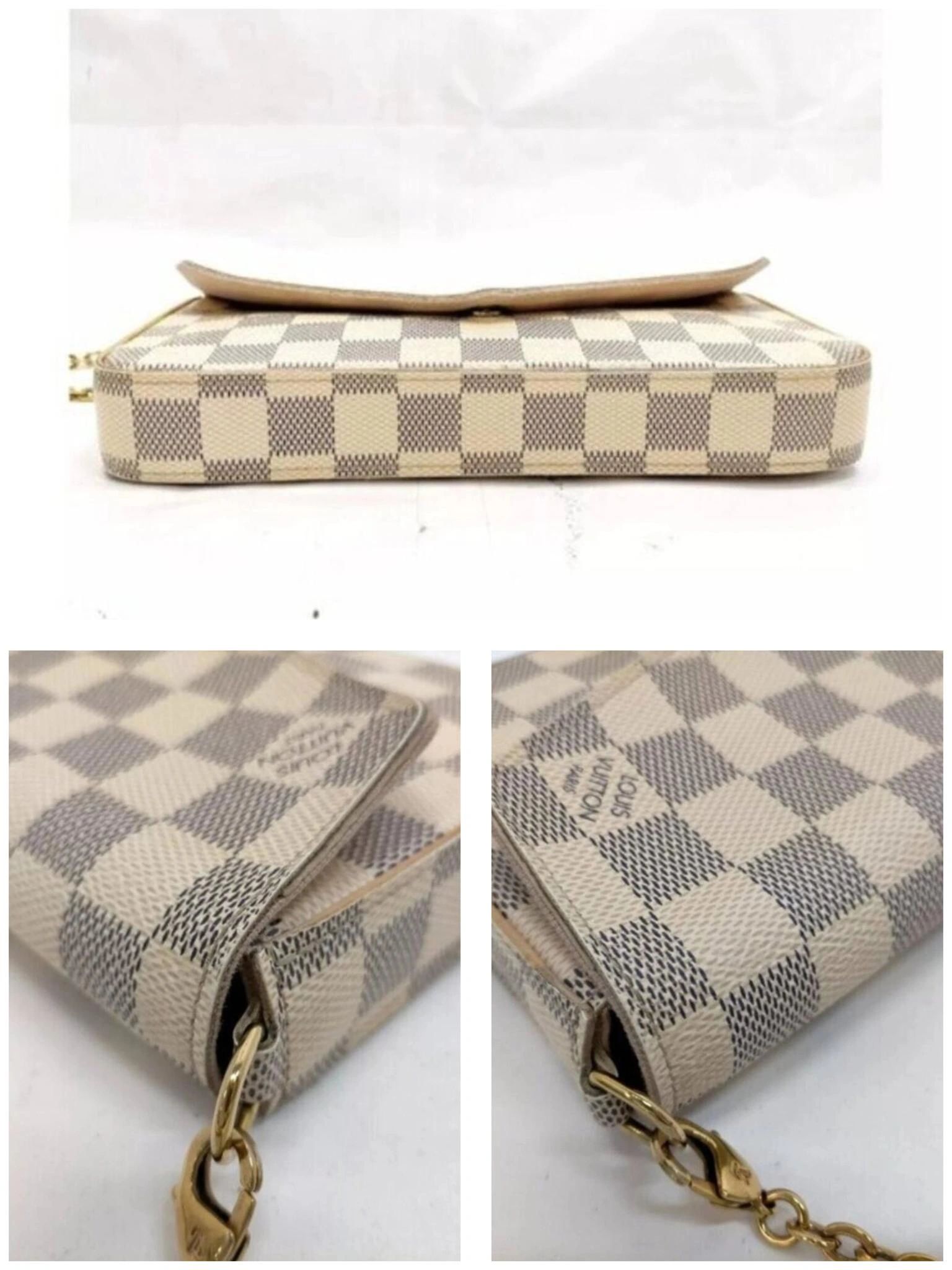 Louis Vuitton Favorite Damier Azur Crossbody Bag/LV Chain Shoulder Bag — photo 6