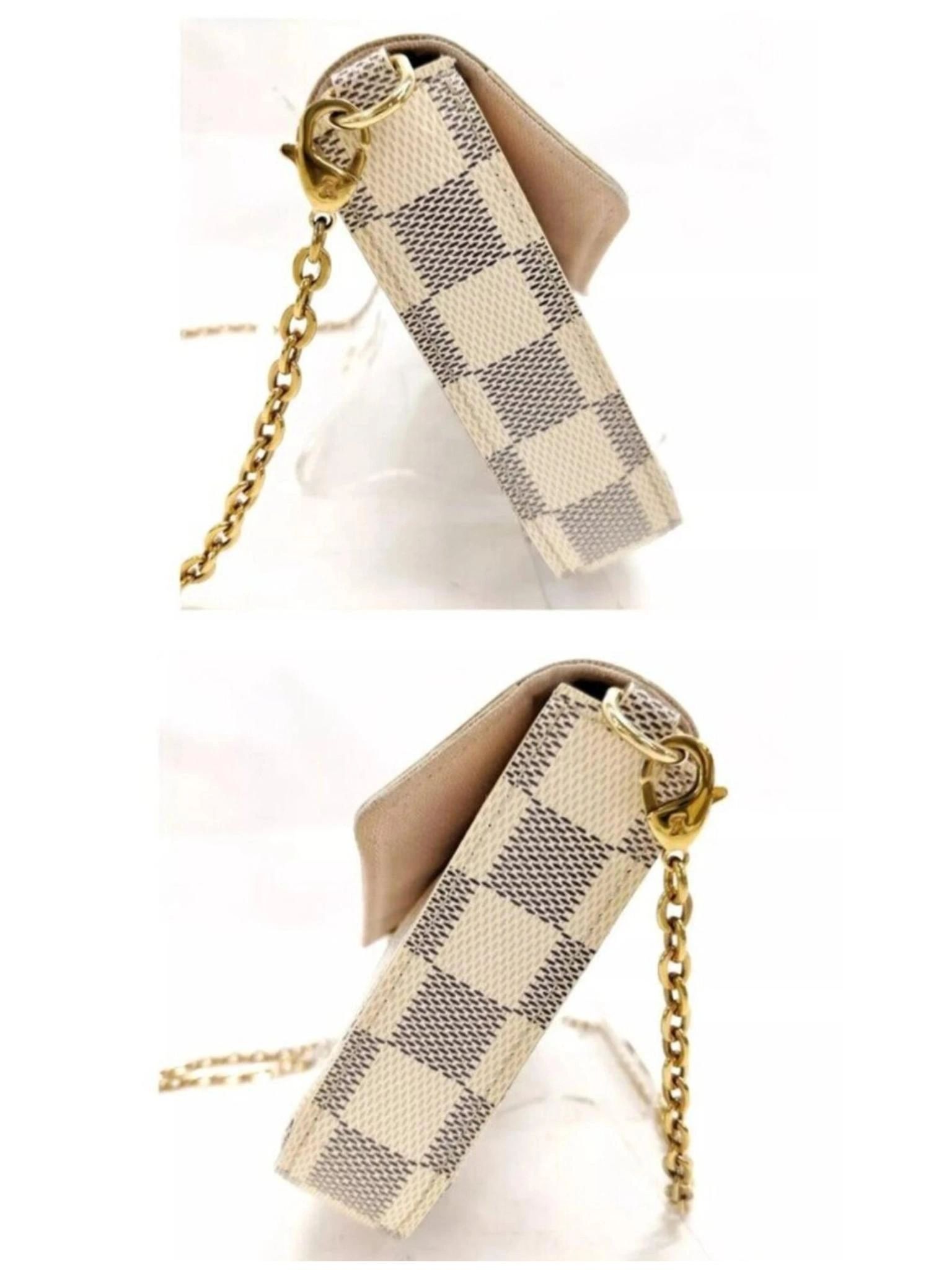 Louis Vuitton Favorite Damier Azur Crossbody Bag/LV Chain Shoulder Bag — photo 5