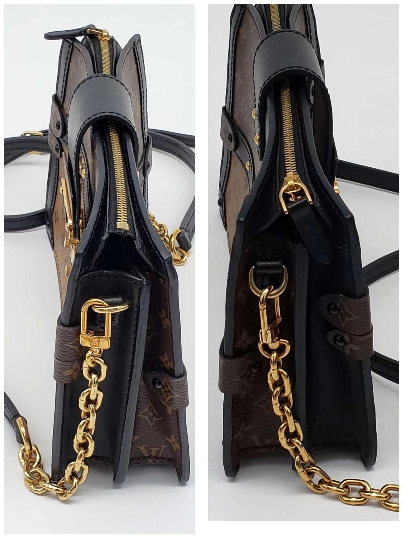 Louis Vuitton Petite Malle Trunk Monogram Crossbody Bag — photo 4