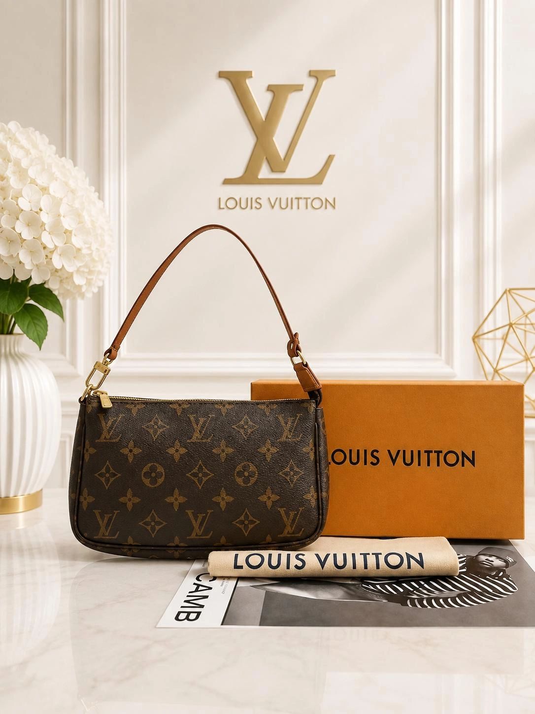 Louis Vuitton Pochette Accessoires Monogram Canvas Shoulder Bag