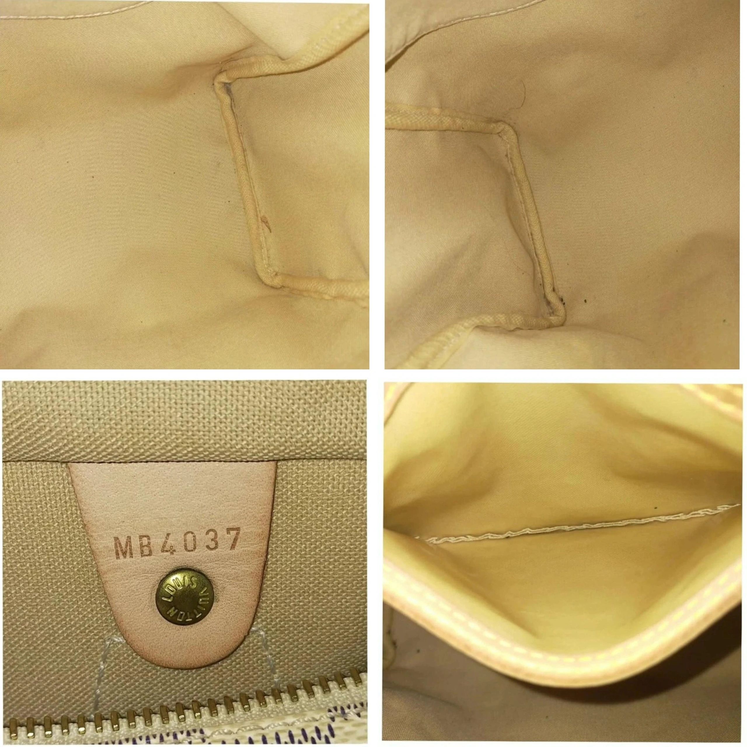 Louis Vuitton Speedy 25 Damier Azur White Checkered Handbag Satchel — photo 10