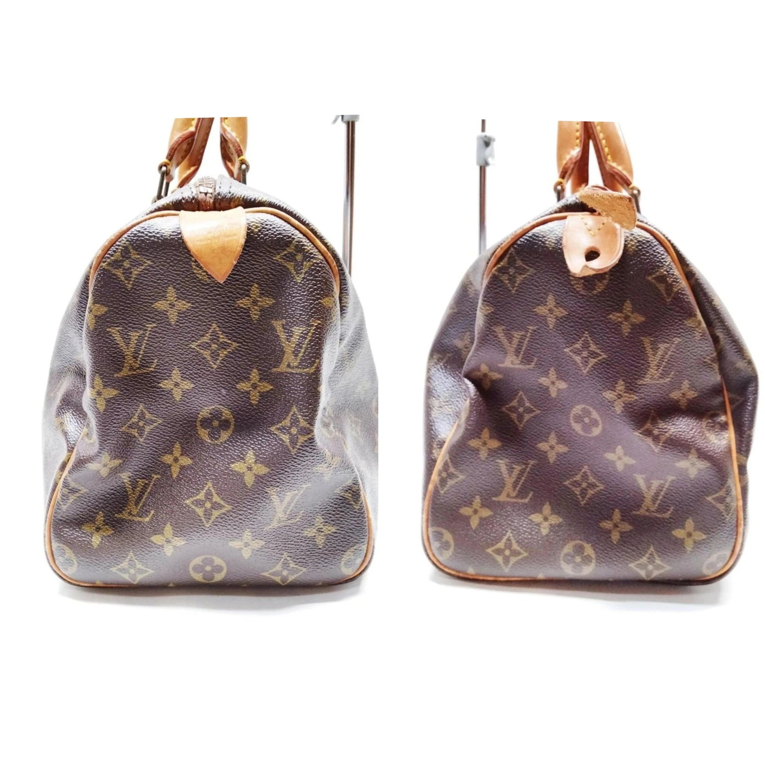 Louis Vuitton Speedy 30 Monogram Canvas Brown LV Handbag — photo 4