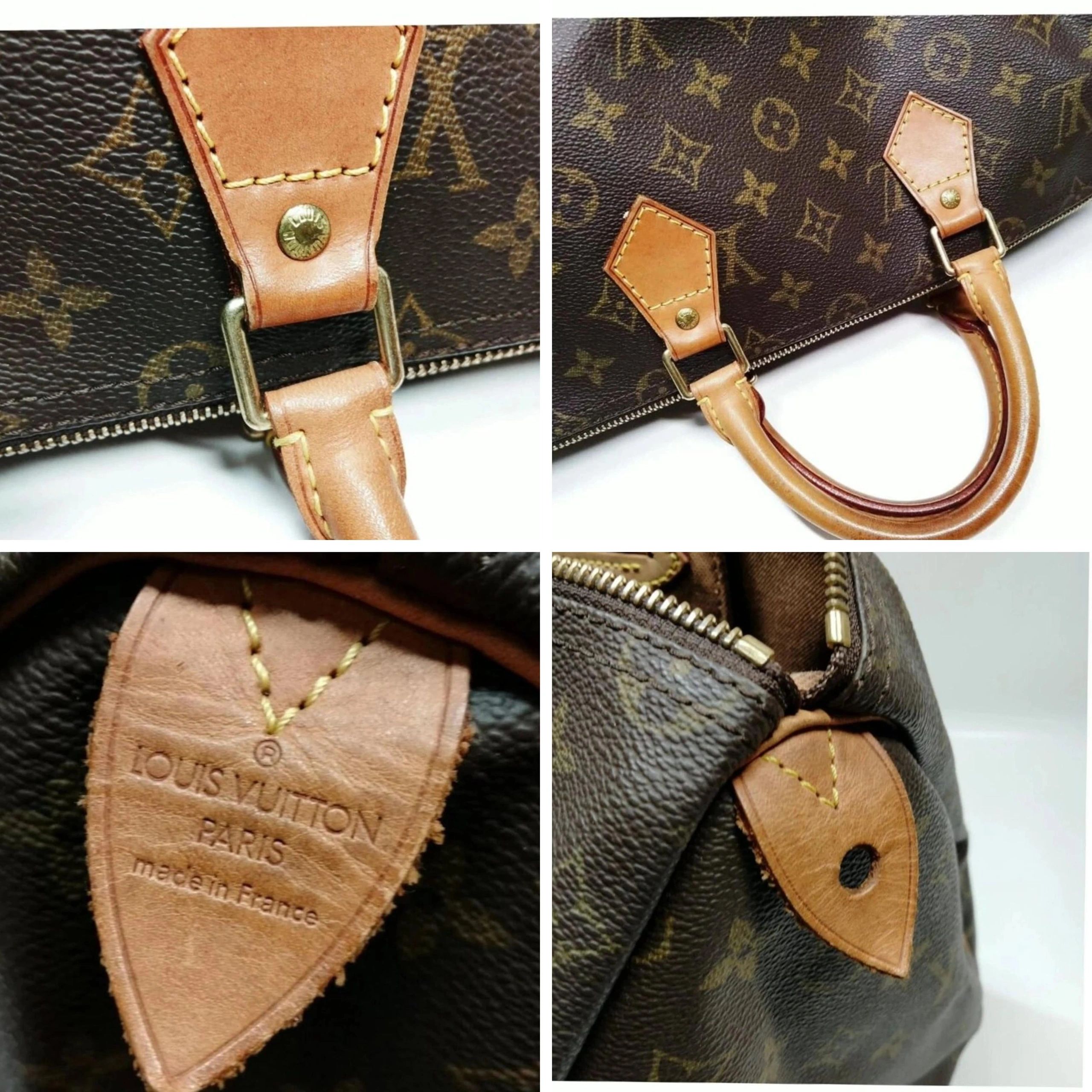 Louis Vuitton Speedy 35 Monogram Brown Canvas LV Handbag — photo 6