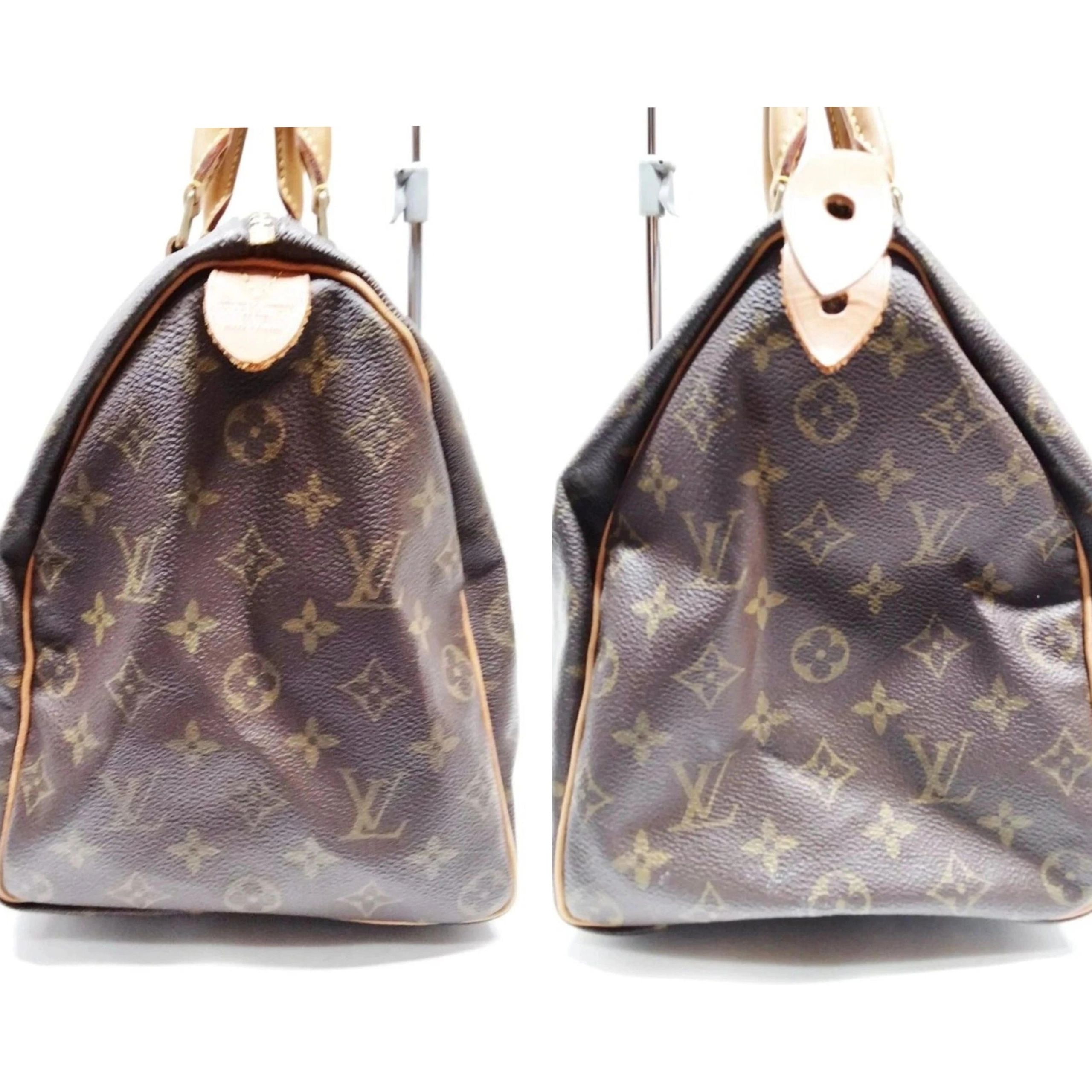 Louis Vuitton Speedy 35 Monogram Brown Canvas LV Handbag — photo 4