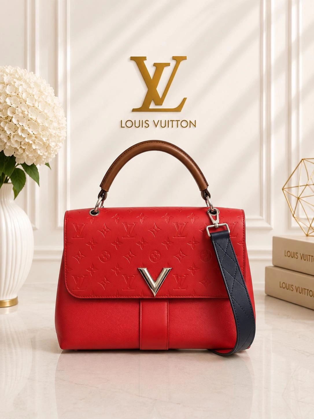 Louis Vuitton Very One Cuir Leather Top Handle Bag