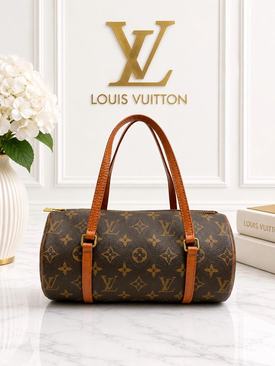 Louis Vuitton Monogram Papillon 26 Hand Bag