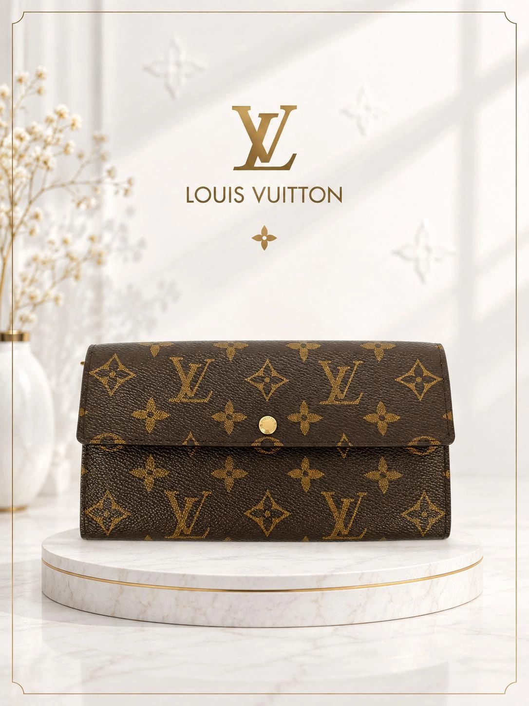 Louis Vuitton Sarah Bifold Monogram Wallet