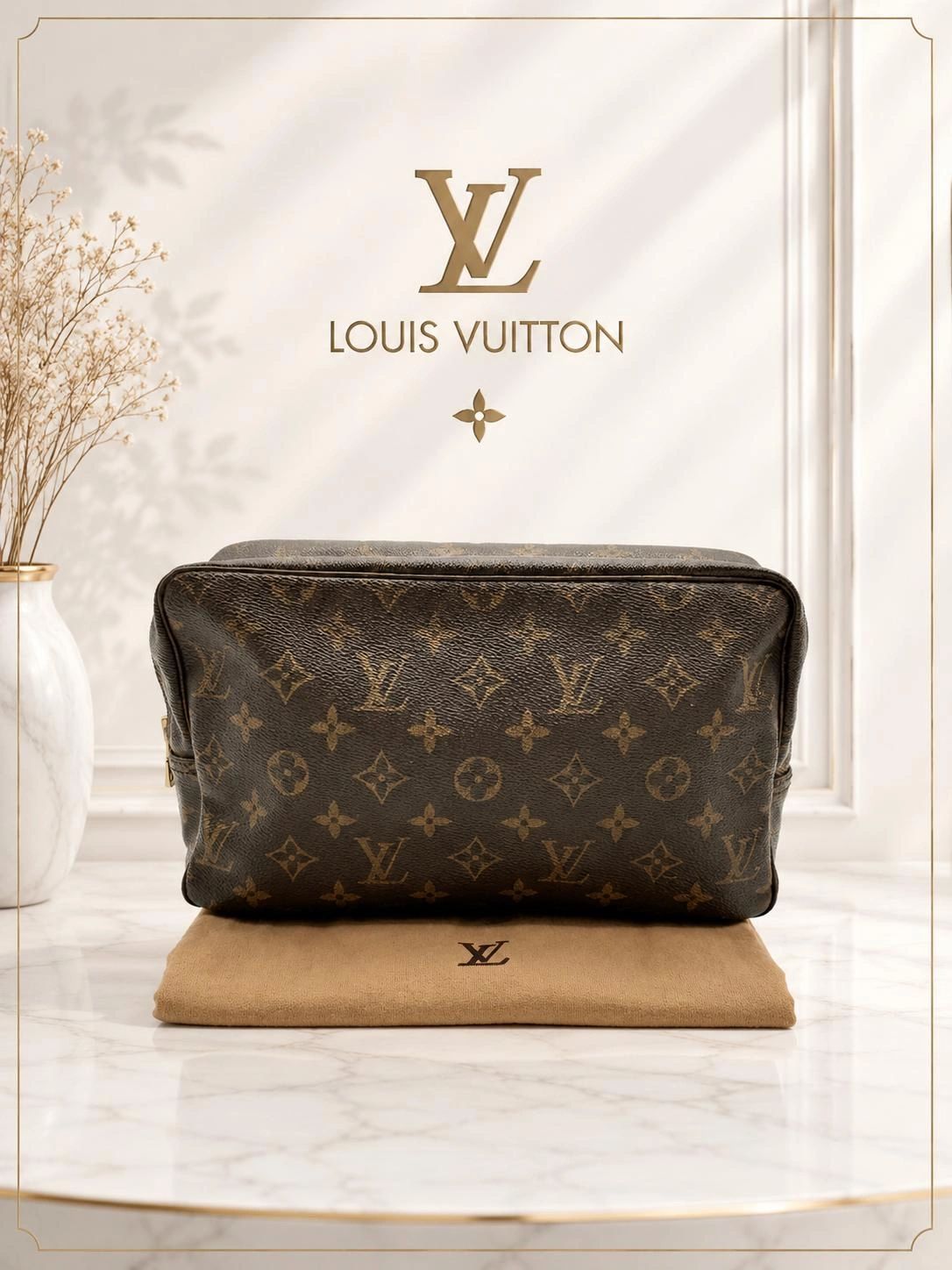 Louis Vuitton Trousse Toilette 28 Monogram Cosmetic Pouch
