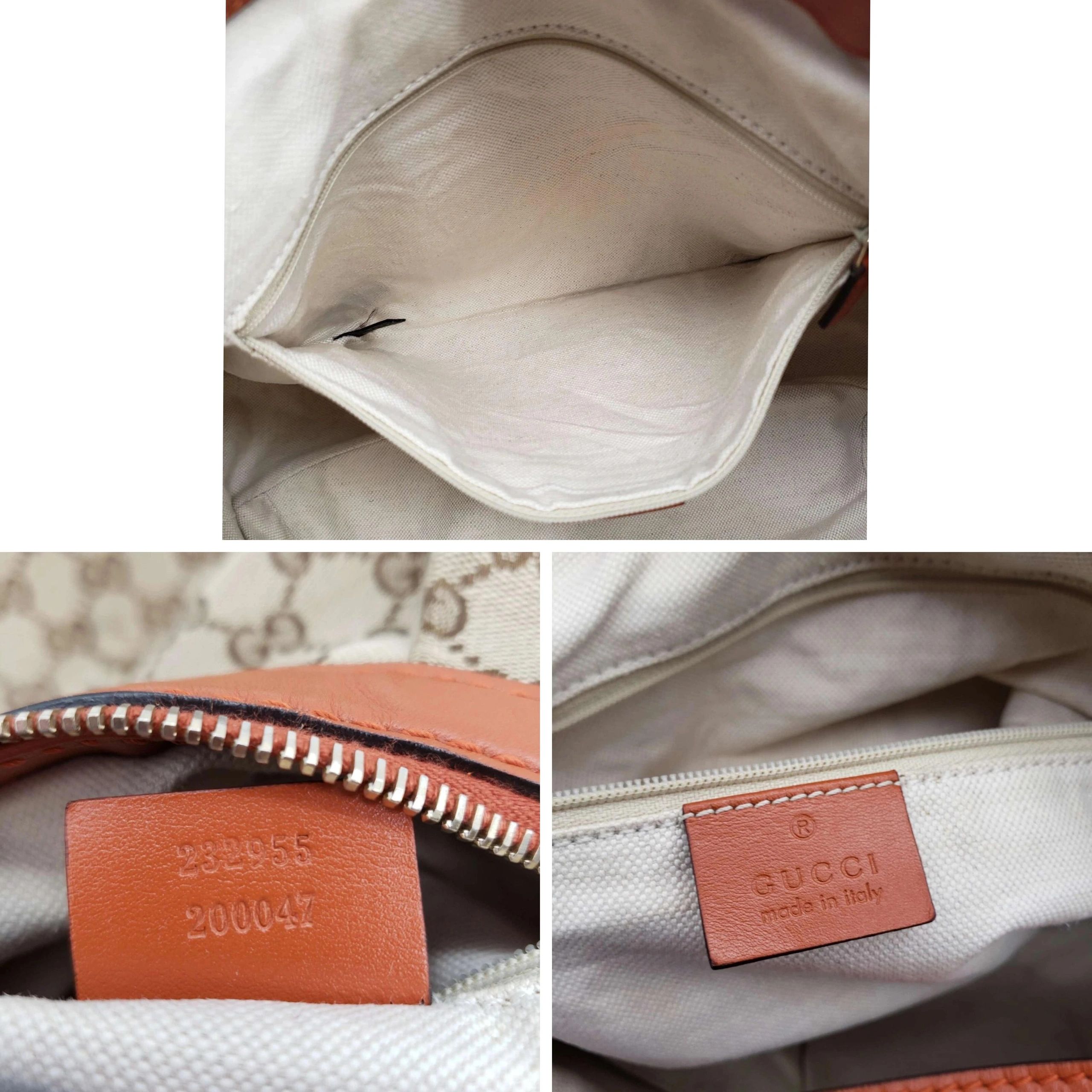 Gucci GG Canvas Sukey Hobo Bag Monogram Leather Trim Shoulder Bag — photo 9