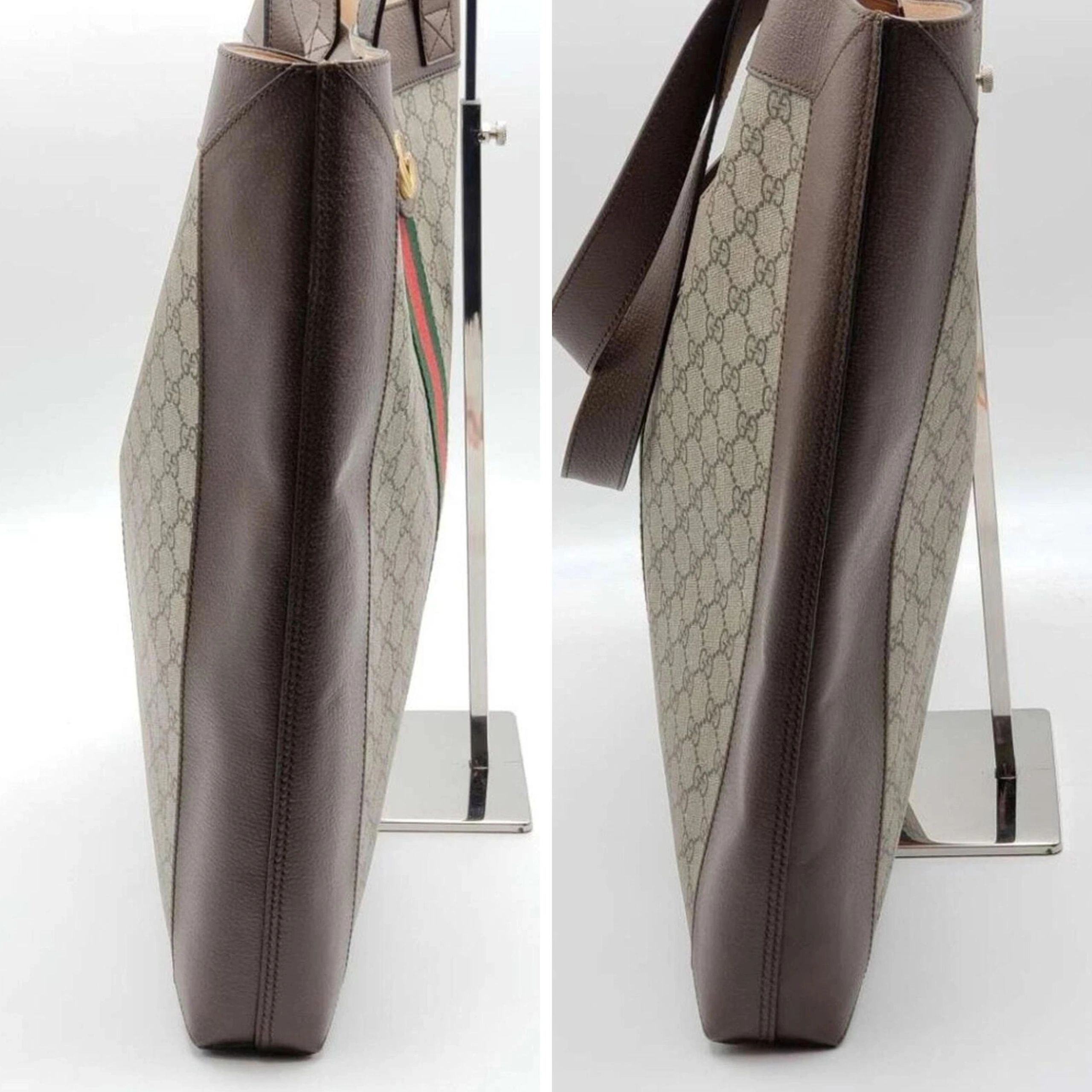 Gucci Ophidia GG Supreme Tote Web Stripe Double G Bag — photo 5
