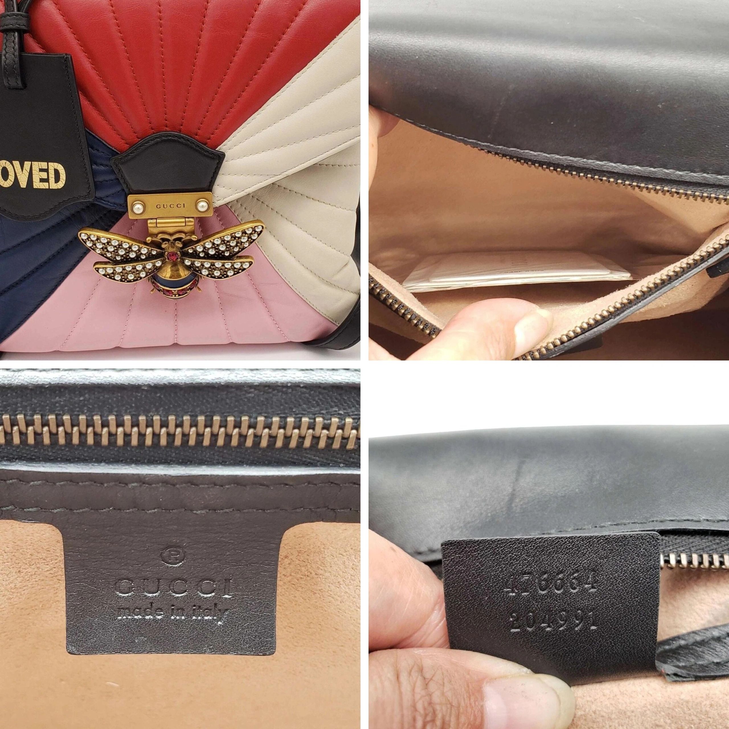 Gucci Queen Margaret Bamboo Top Handle Bag Multicolor Leather Backpack — photo 10
