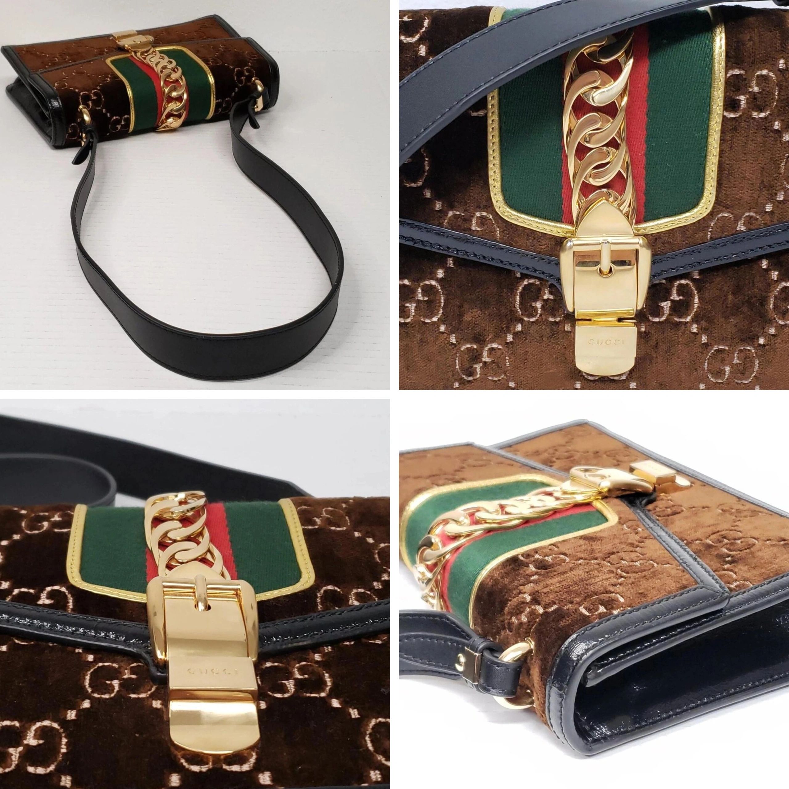 Gucci Sylvie GG Brown Shoulder Bag — photo 5