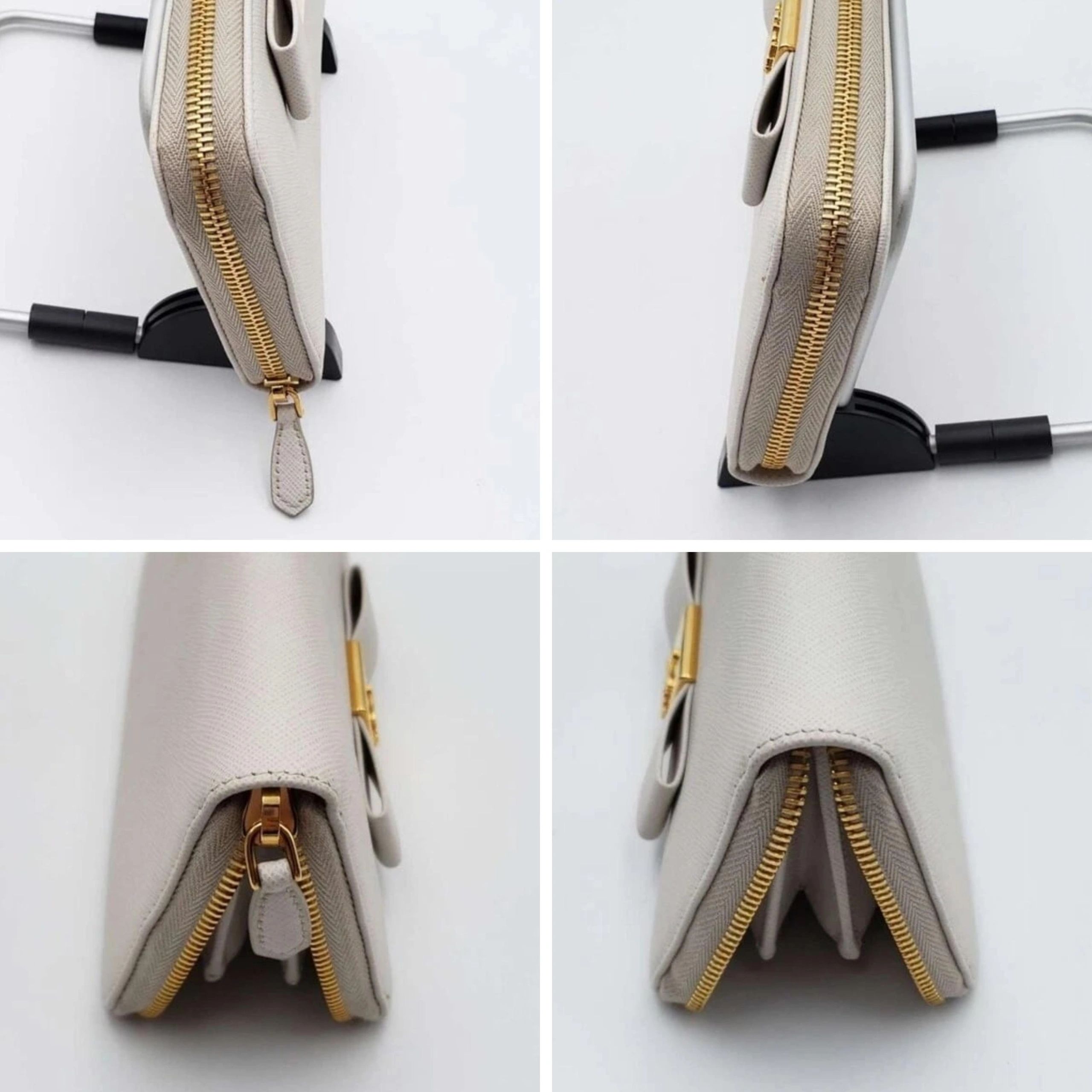 Prada Saffiano Fiocco Bow Zip-Around Wallet — photo 5