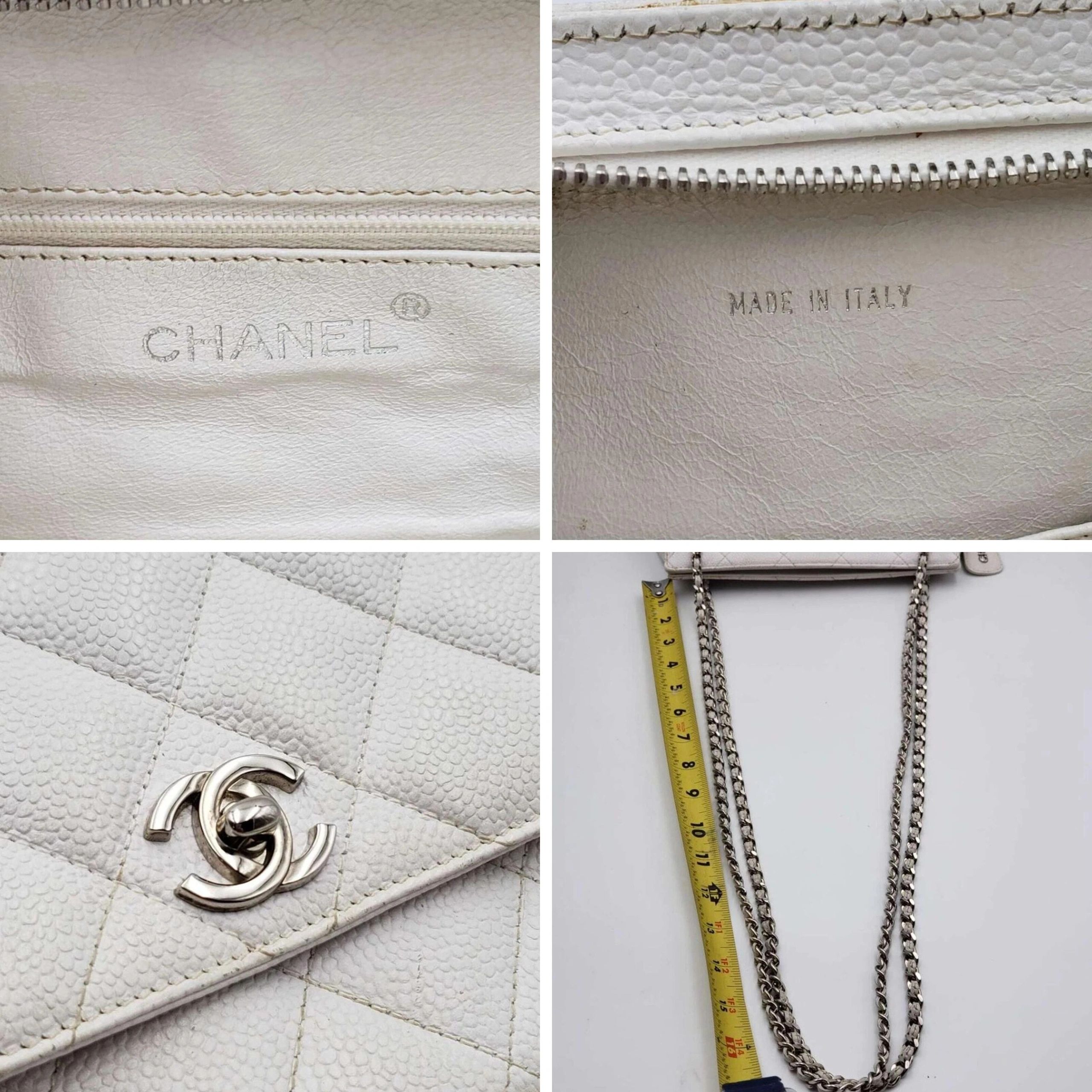 Chanel Quilted Matelasse CC Logo Caviar Skin Chain Shoulder Bag — photo 9