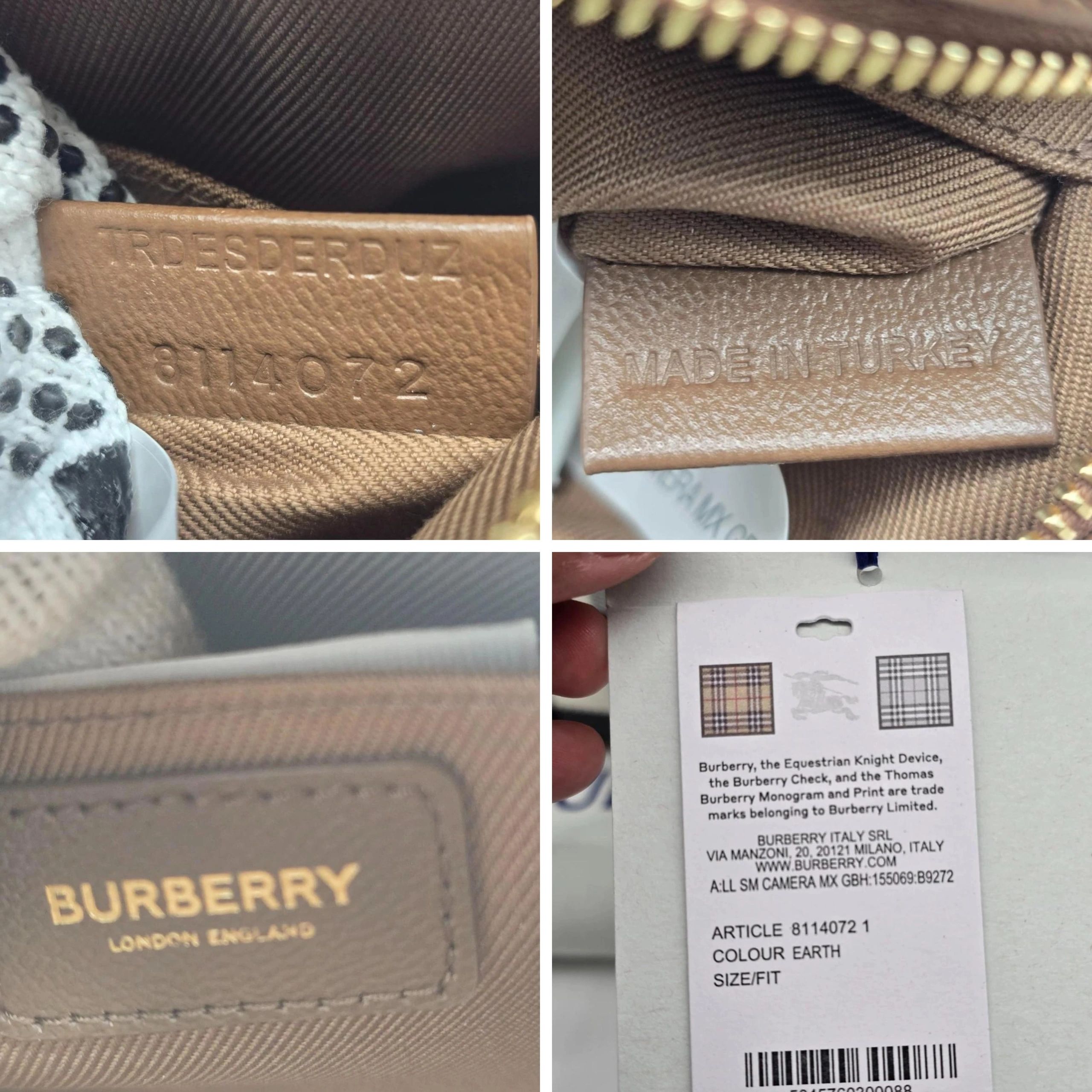 Burberry Vintage Check Brown Camera Bag NWT — photo 10