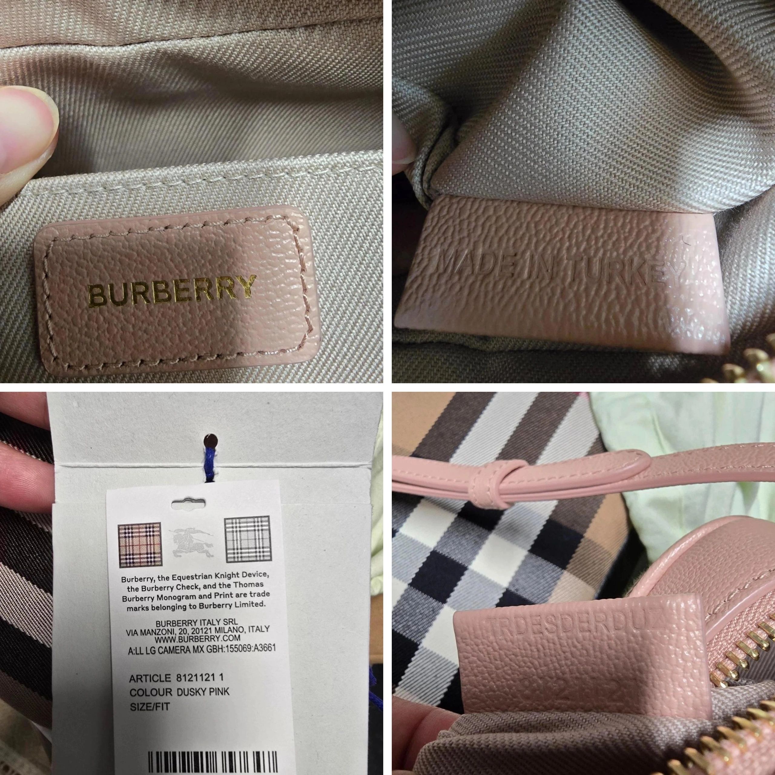 Burberry Vintage Check Pink Camera Bag NWT — photo 10