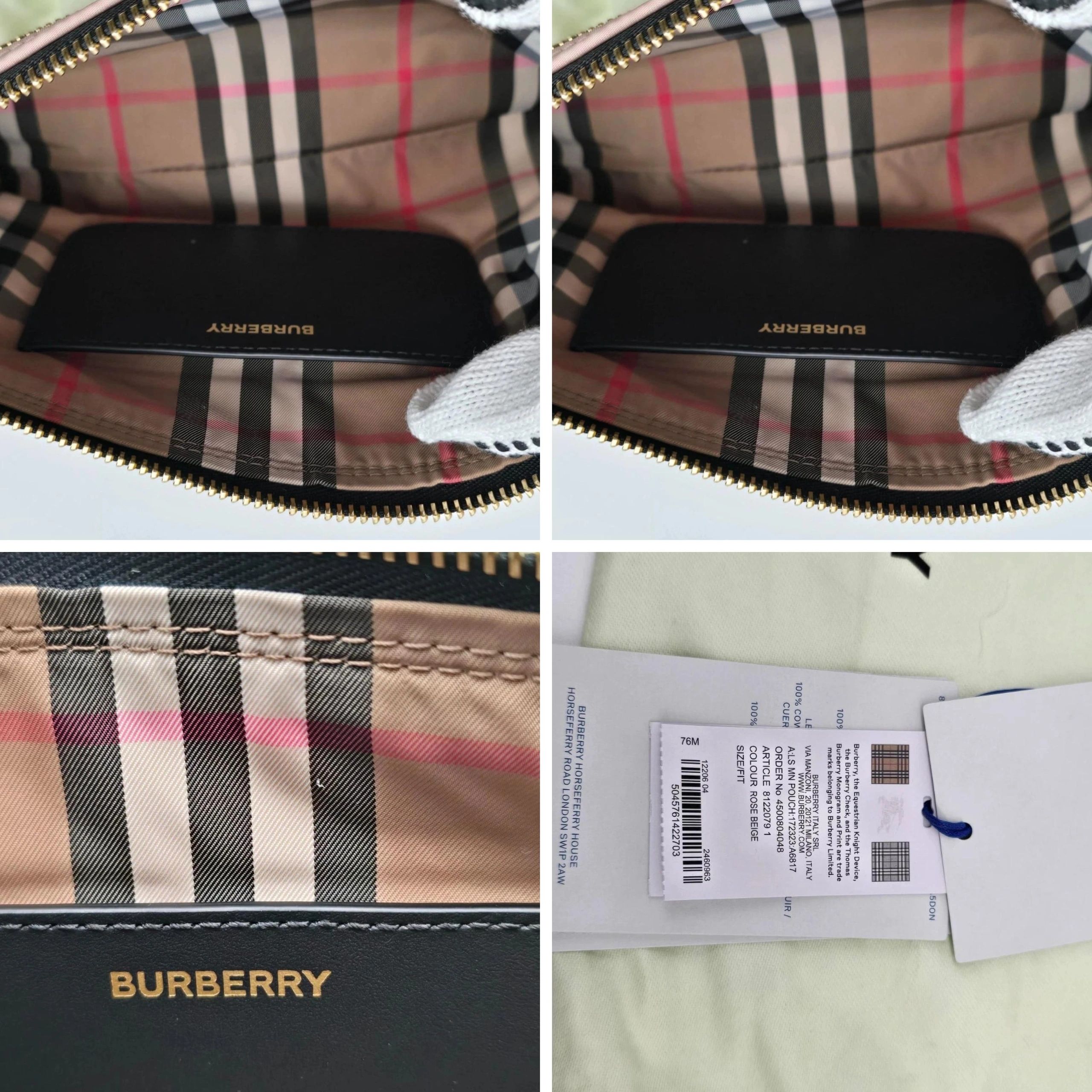 Burberry Pink Nylon Mini Pochette Bag — photo 9