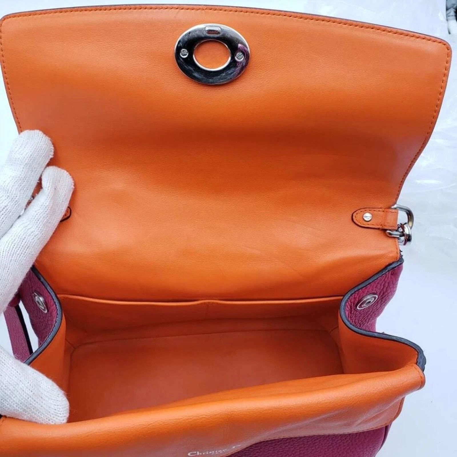 Christian Dior Be Dior Medium Pink Leather Shoulder Bag — photo 6