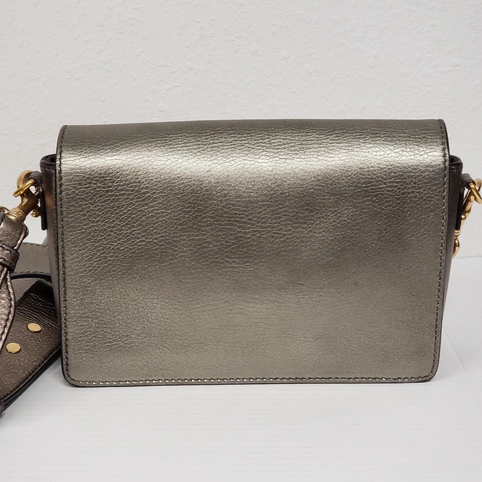 Christian Dior Grained Evolution Metallic Gold Flap Shoulder Crossbody — photo 3