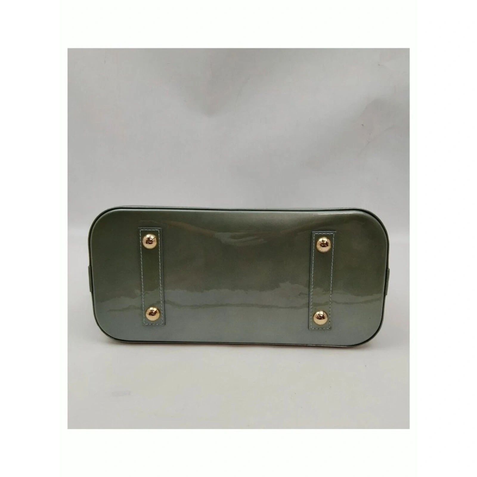 Louis Vuitton Authentic Louis Vuitton Alma PM Vernis Leather Green LV Satchel Handbag — photo 5