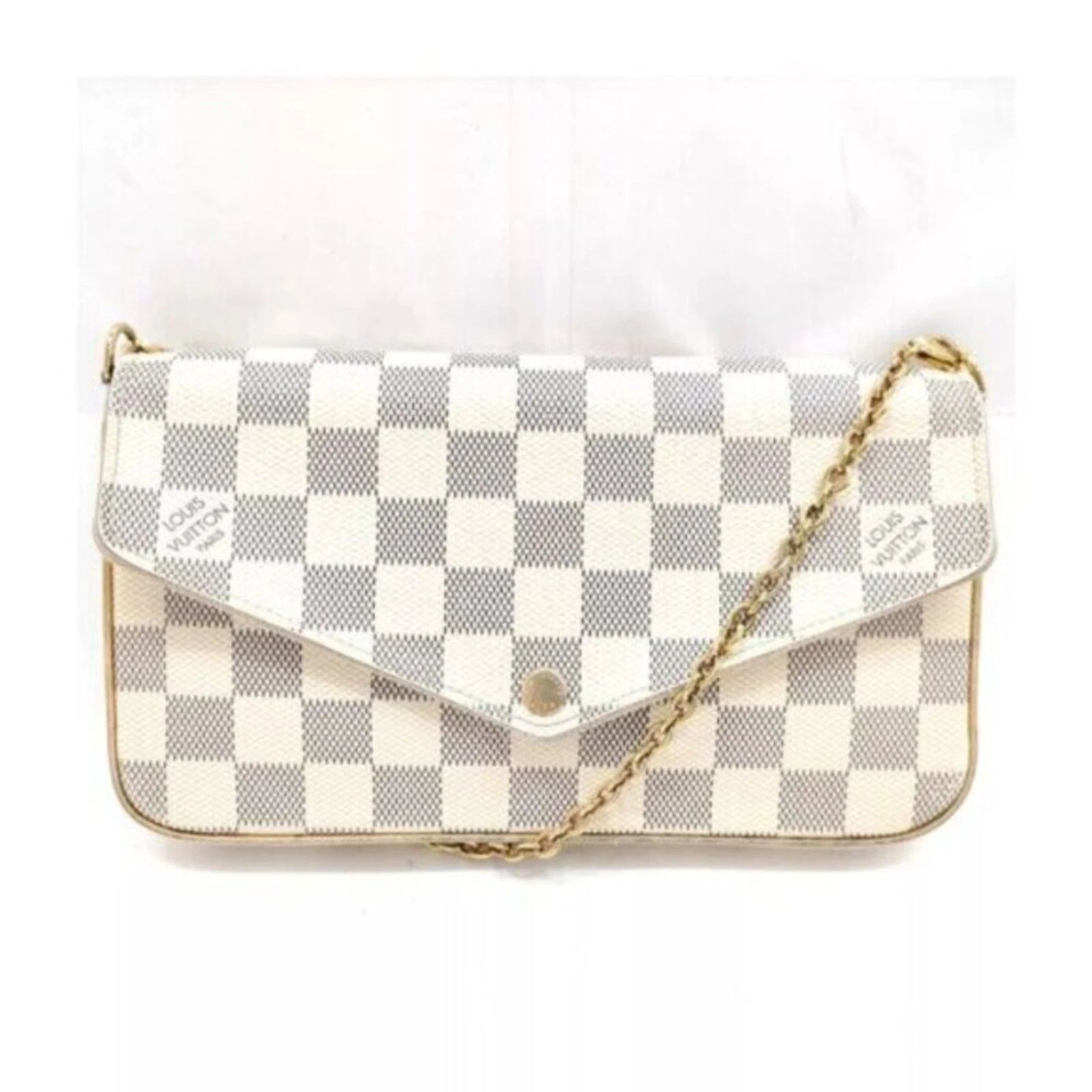 Louis Vuitton Favorite Damier Azur Crossbody Bag/LV Chain Shoulder Bag — photo 2
