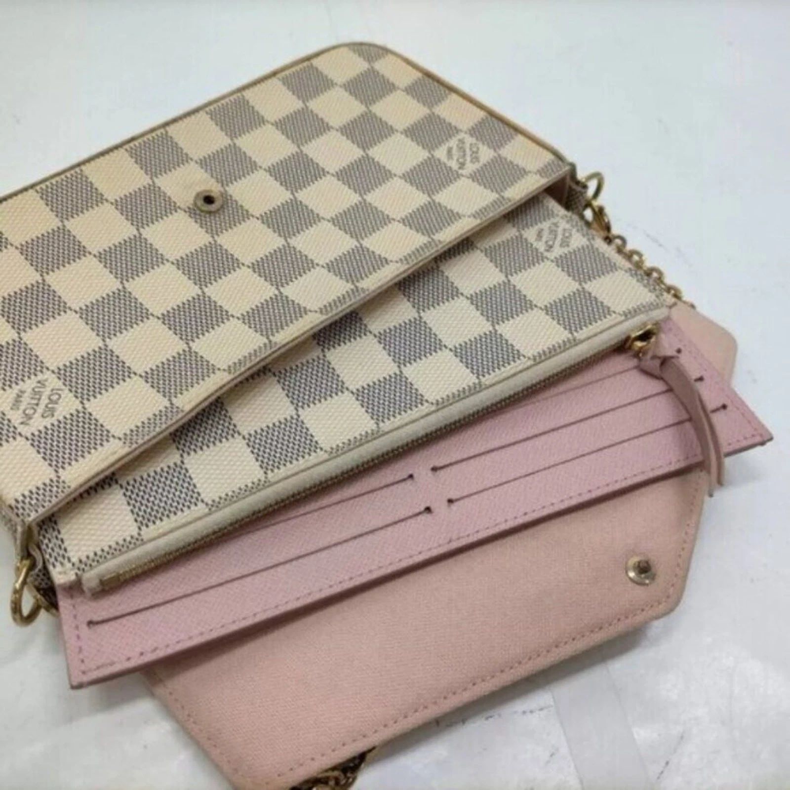 Louis Vuitton Favorite Damier Azur Crossbody Bag/LV Chain Shoulder Bag — photo 7
