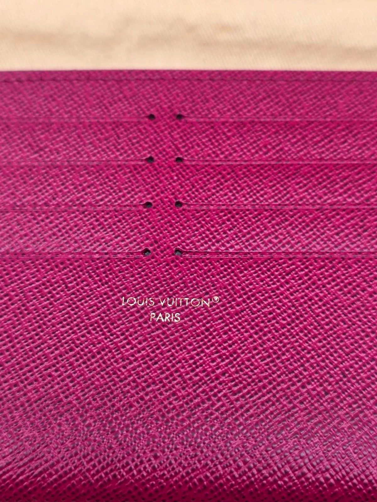 Louis Vuitton Fuchsia Leather Card Holder Insert Organizer New W/Box — photo 9