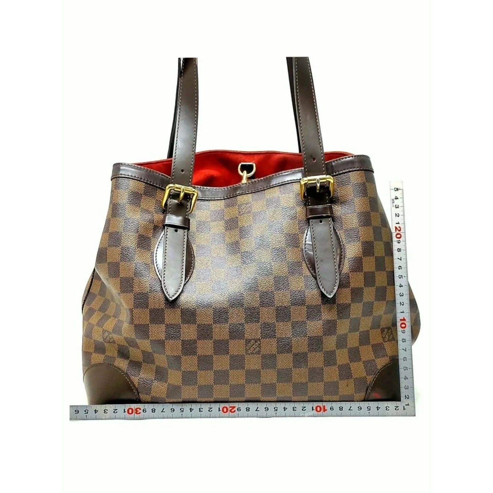 Louis Vuitton Hampstead MM Damier Ebene Tote Brown LV Shoulder Bag — photo 3