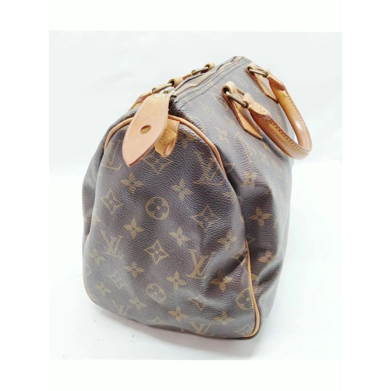 Louis Vuitton Speedy 30 Monogram Canvas Brown Handbag — photo 4