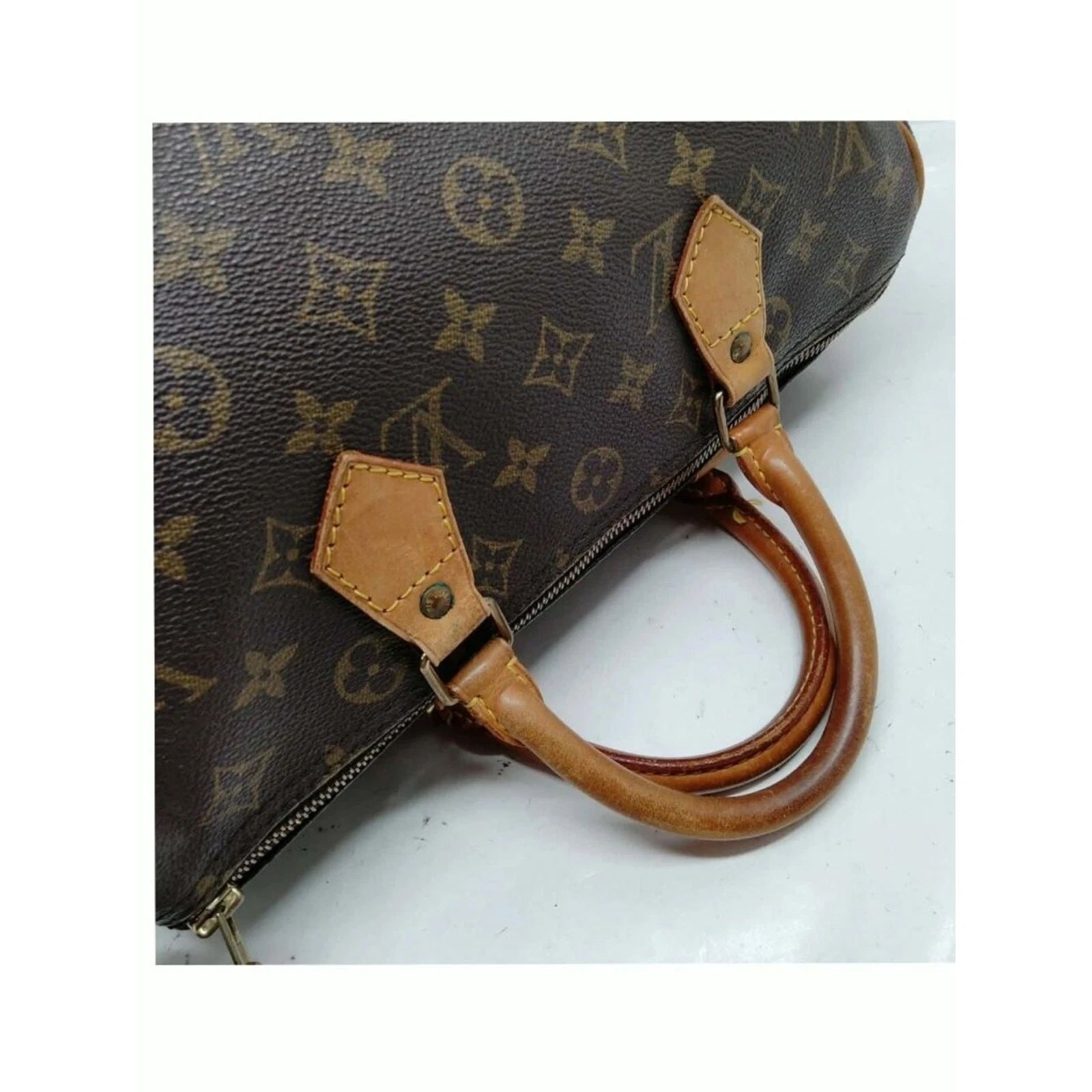Louis Vuitton Speedy 30 Monogram Canvas Brown Handbag — photo 8