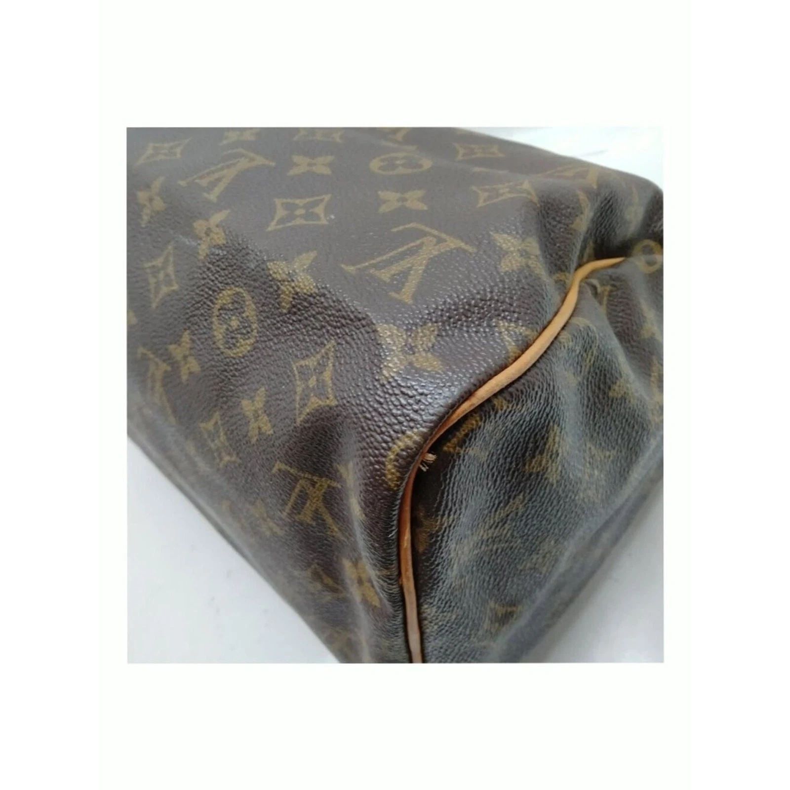 Louis Vuitton Speedy 30 Monogram Canvas Brown Handbag — photo 7
