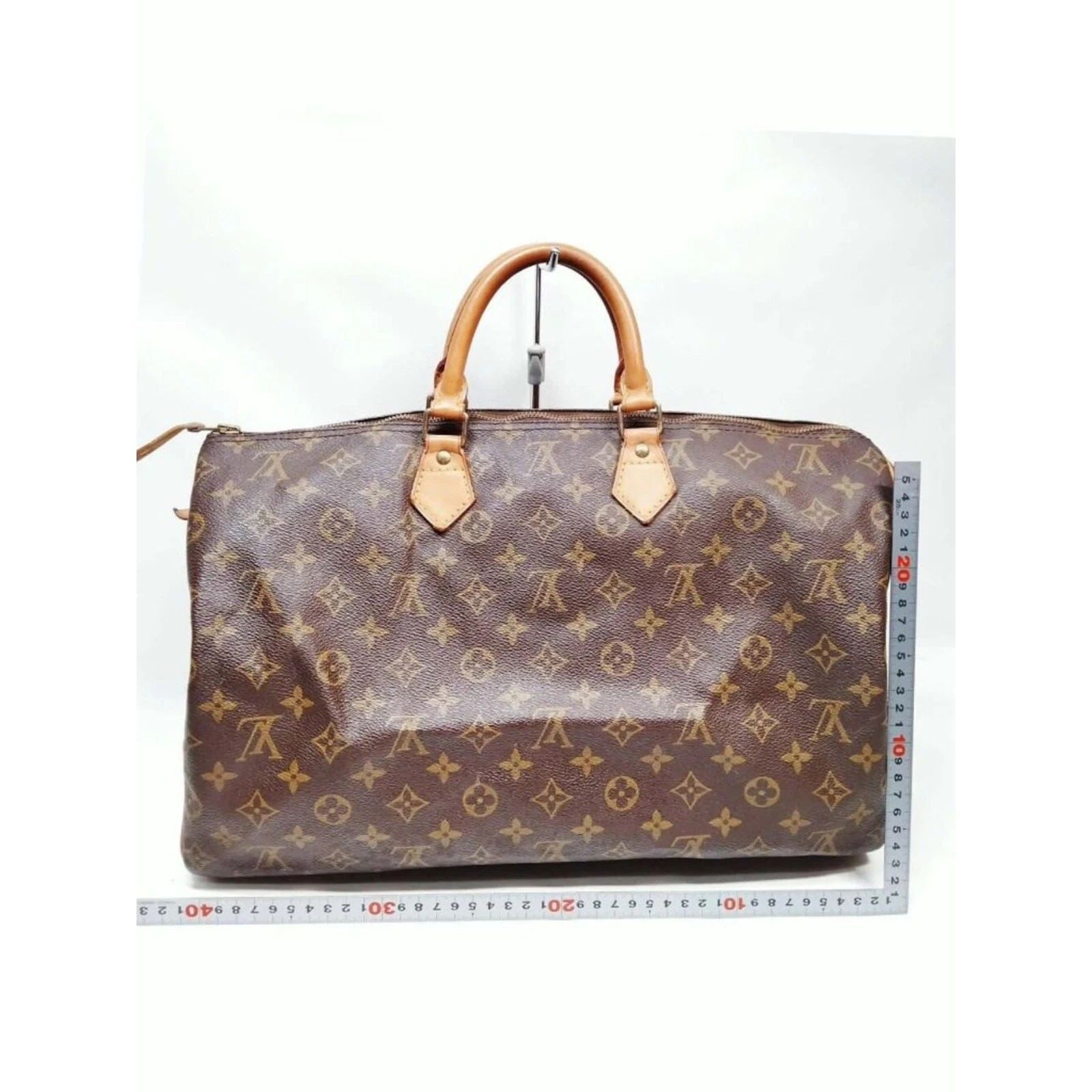 Louis Vuitton Louis Vuitton Speedy 40 Monogram Brown Canvas LV Large Travel Handbag — photo 4