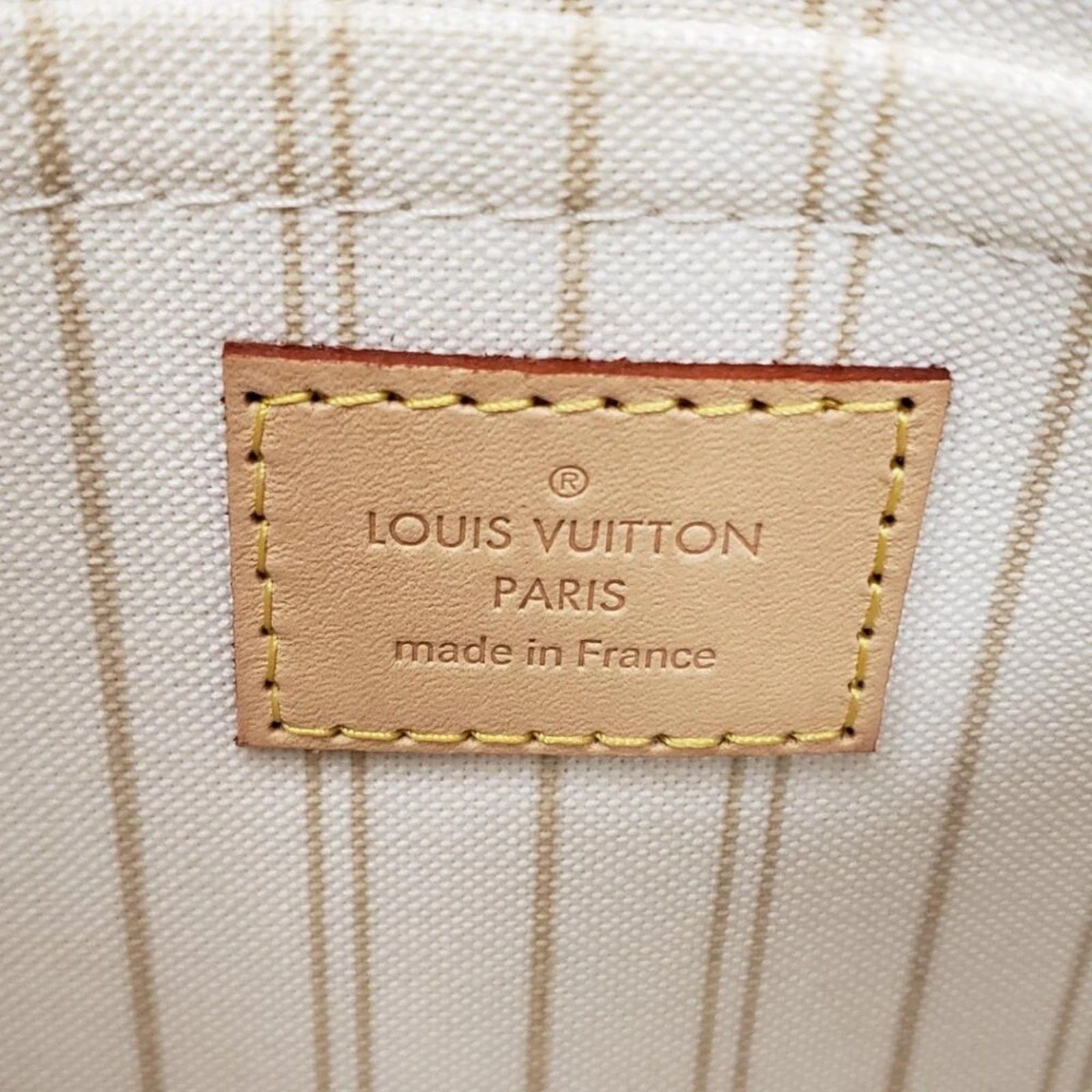 Louis Vuitton Neverfull Pochette Damier Azur Wristlet Clutch — photo 10