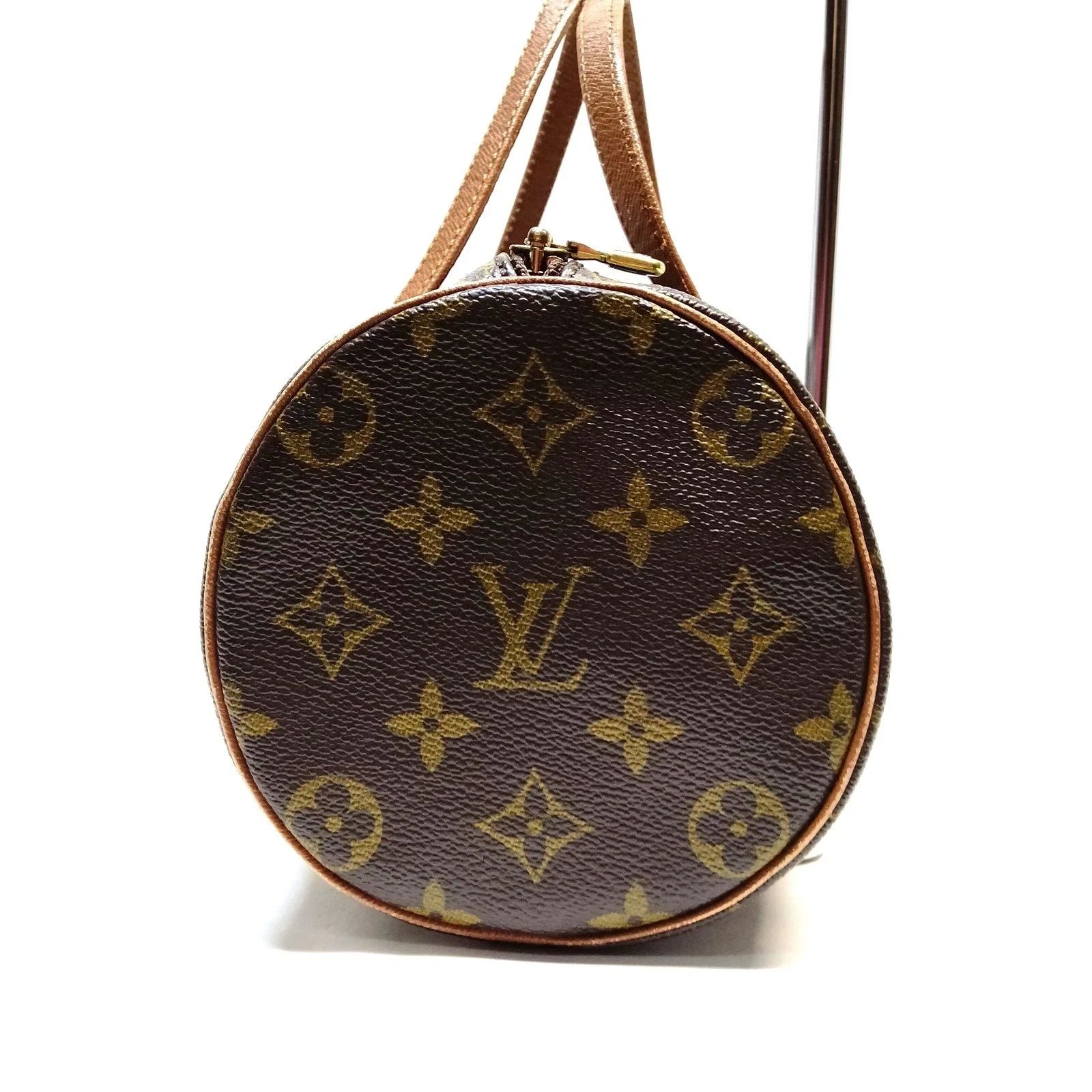 Louis Vuitton Papillon 26 Monogram Barrel Bag | Vintage LV Designer Handbag — photo 4