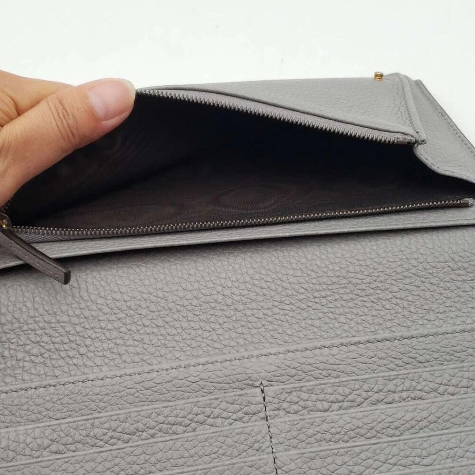 Gucci Bee Logo Pink Leather Zip Wallet Clutch|Luxury Designer Wristlet — photo 8