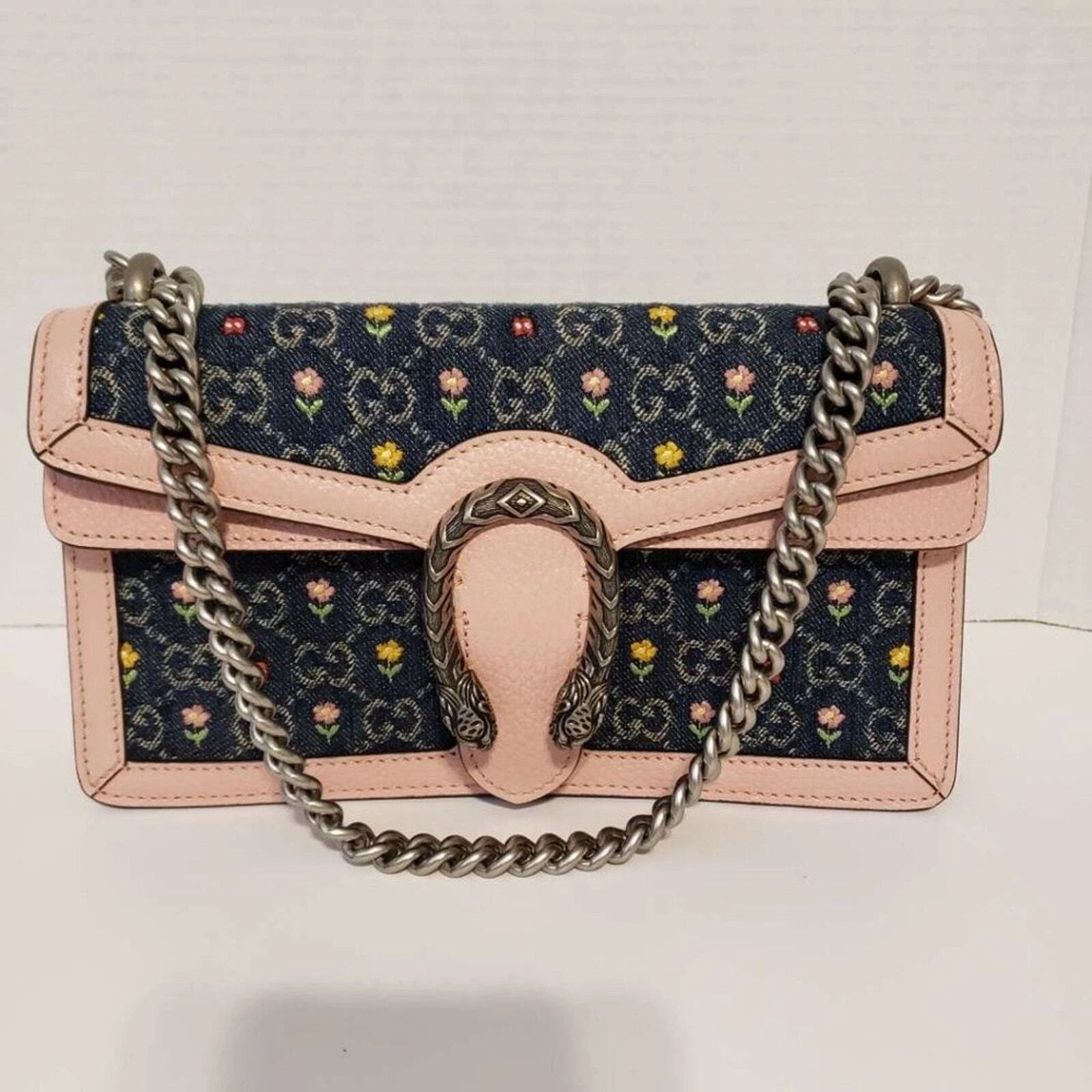 Gucci Dionysus Blooms GG Supreme Leather Shoulder Bag — photo 2