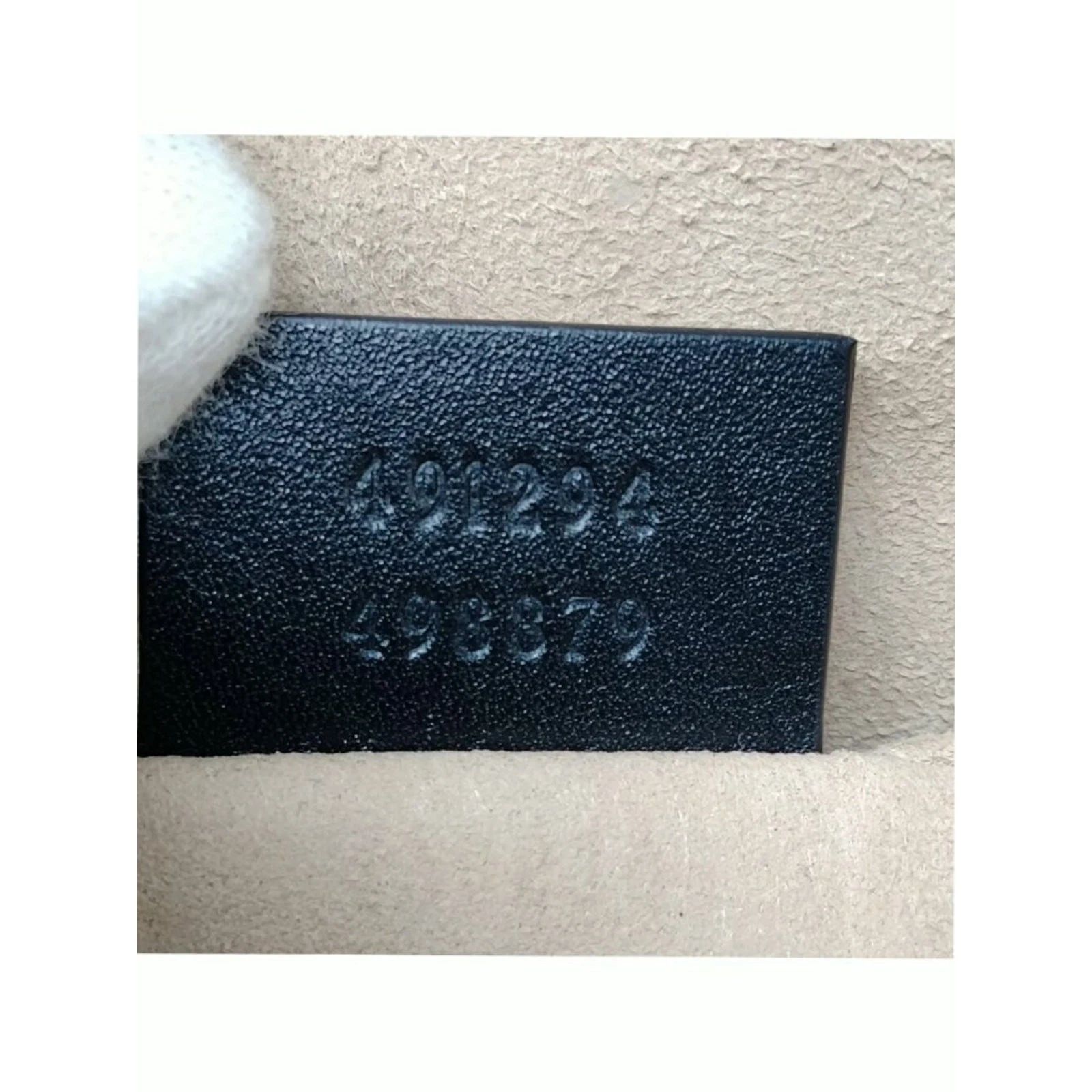 Gucci GG Marmont Belt Bag Black Leather Gold Logo — photo 9