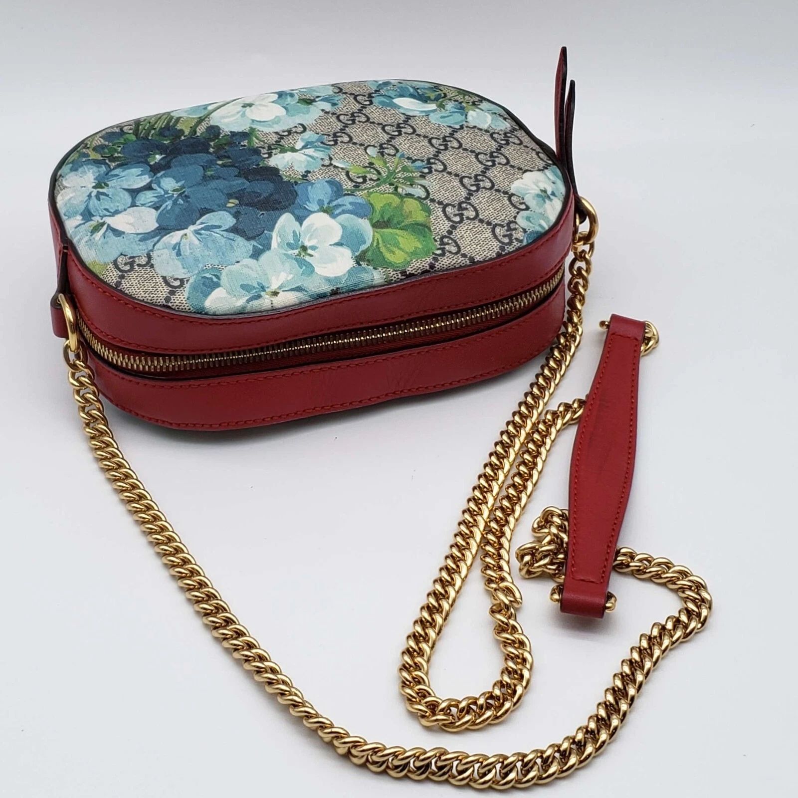 Gucci GG Supreme Blooms Small Crossbody Bag Floral Canvas — photo 4