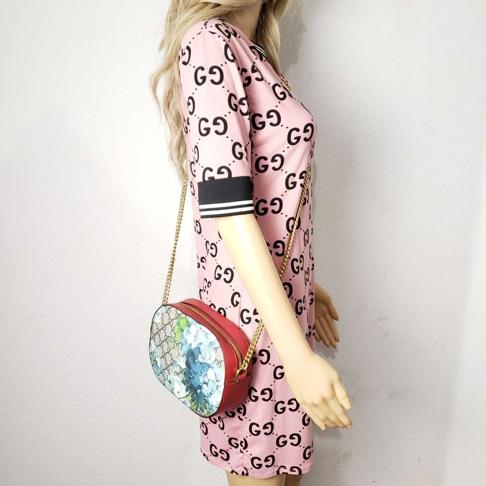 Gucci GG Supreme Blooms Small Crossbody Bag Floral Canvas — photo 10