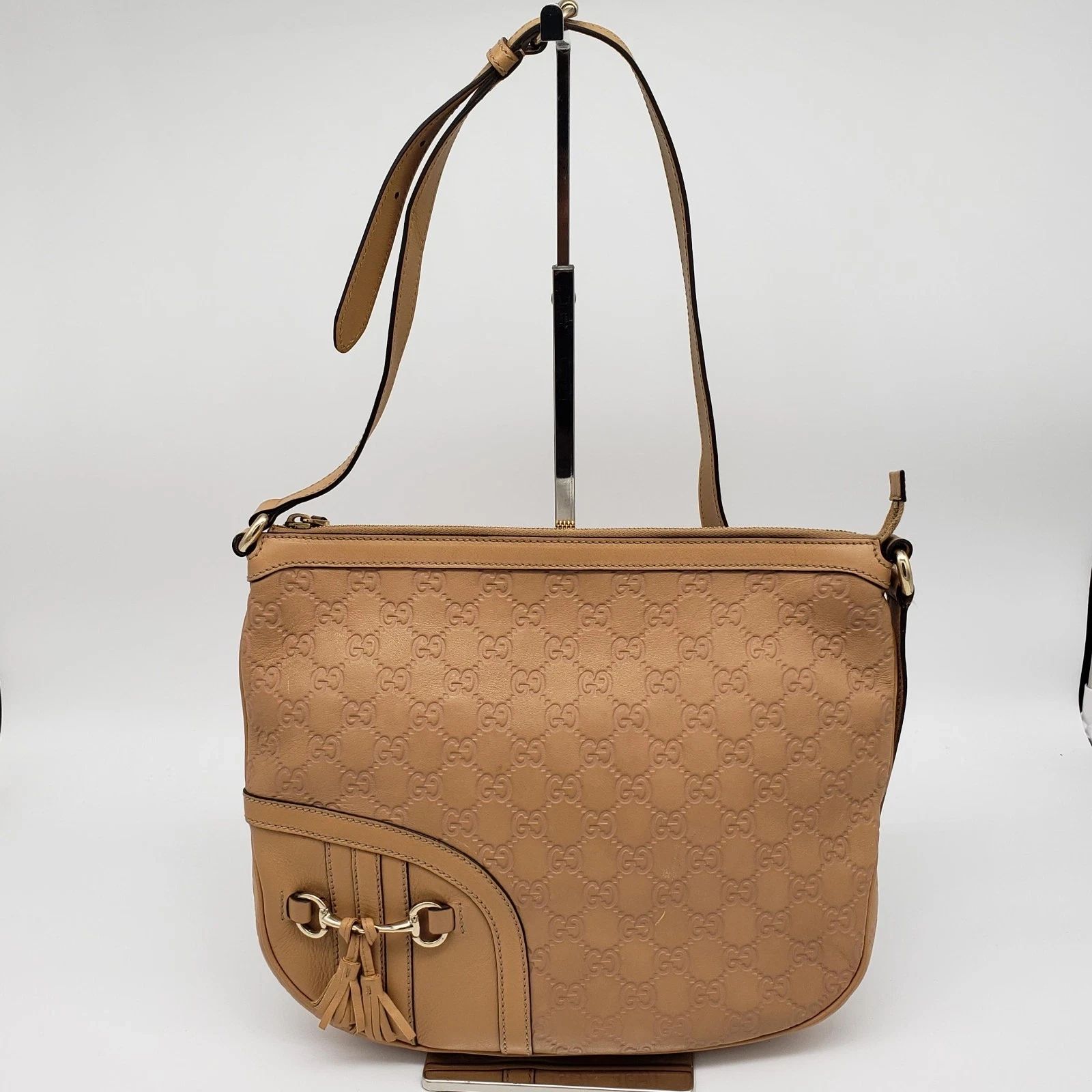 Gucci Guccissima Horsebit Shoulder Bag/Leather Crossbody — photo 2