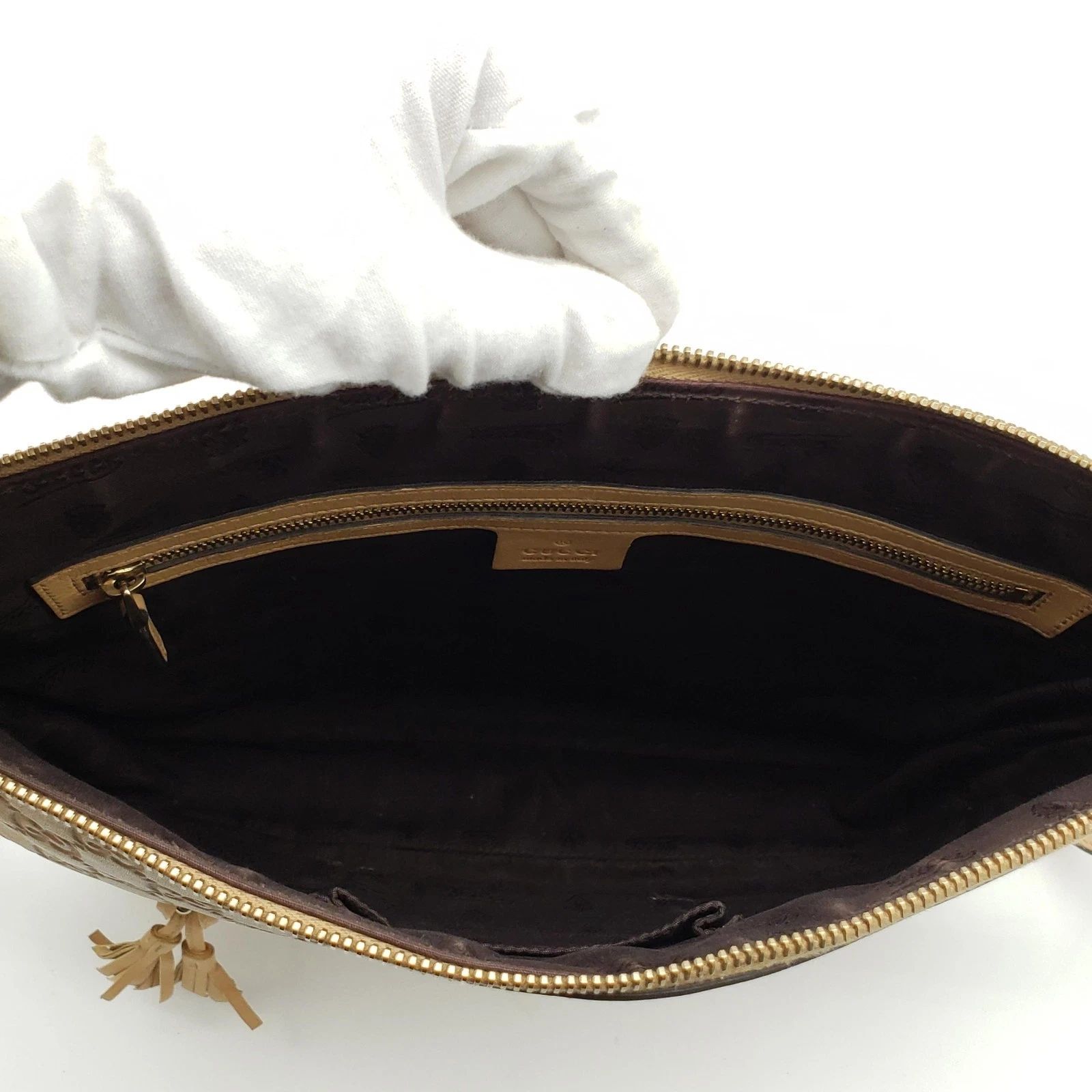 Gucci Guccissima Horsebit Shoulder Bag/Leather Crossbody — photo 7