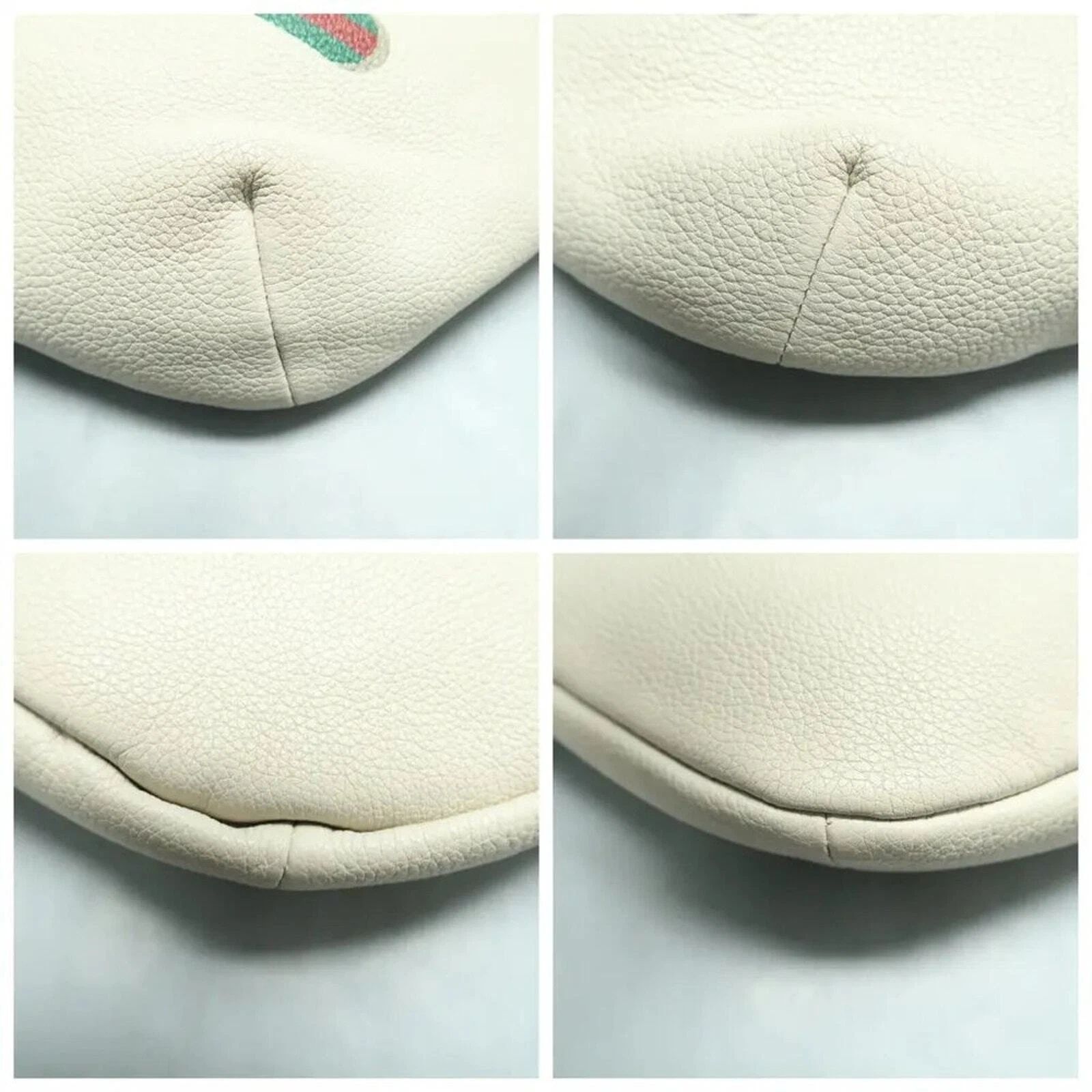 Gucci Authentic Gucci Logo Belt Bag Medium White Leather GG Waist Bag Crossbody — photo 7