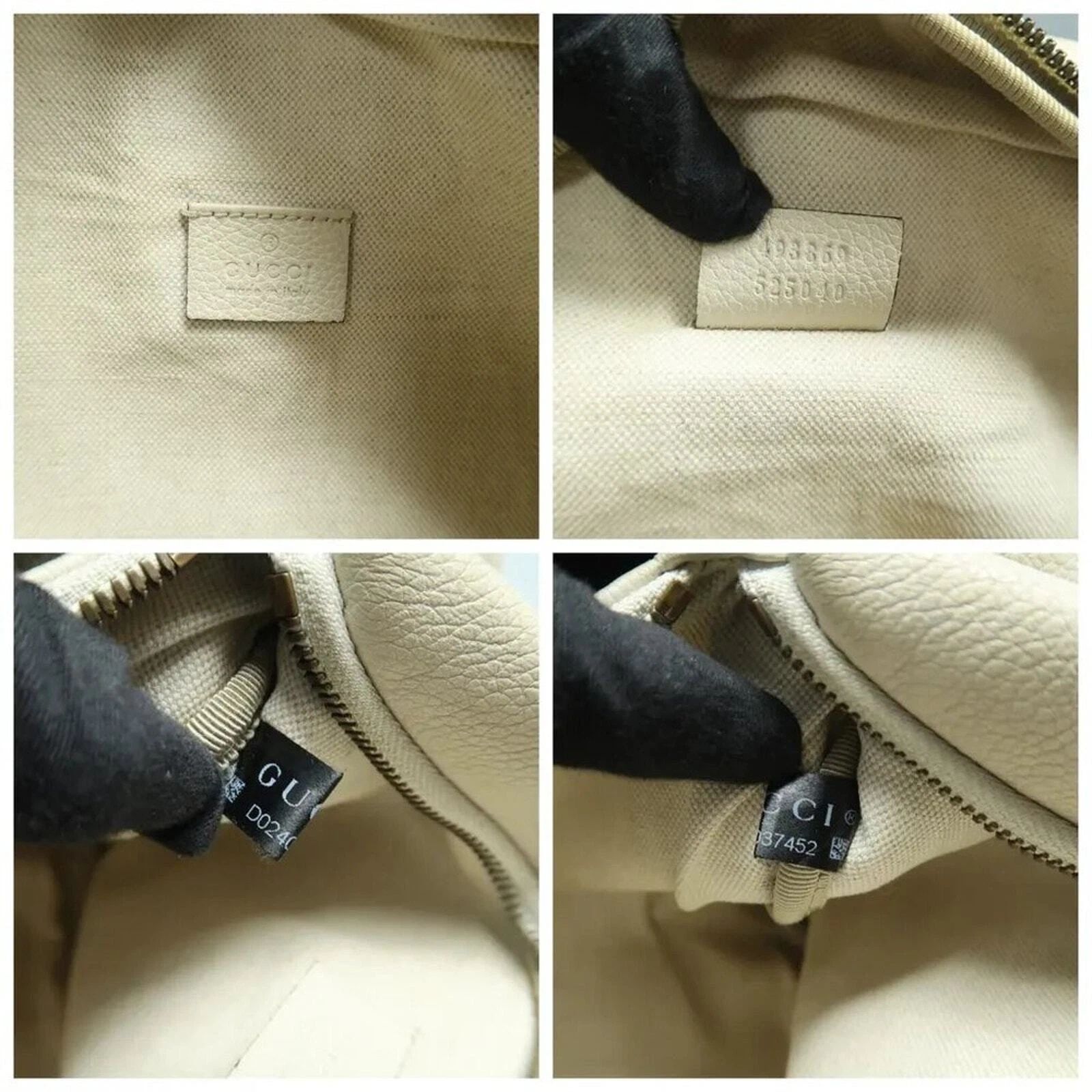 Gucci Authentic Gucci Logo Belt Bag Medium White Leather GG Waist Bag Crossbody — photo 9