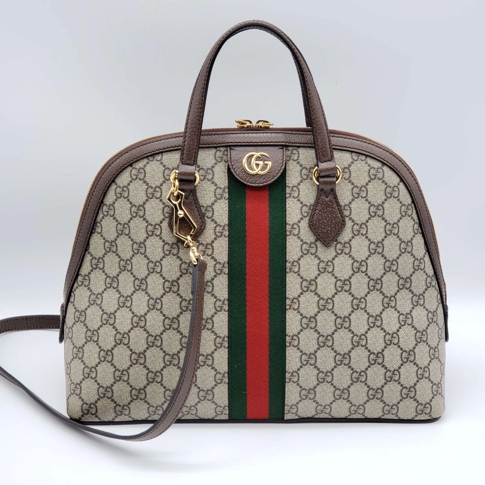 Gucci Ophidia GG Supreme Dome Web Stripe Top Handle Crossbody Bag — photo 2