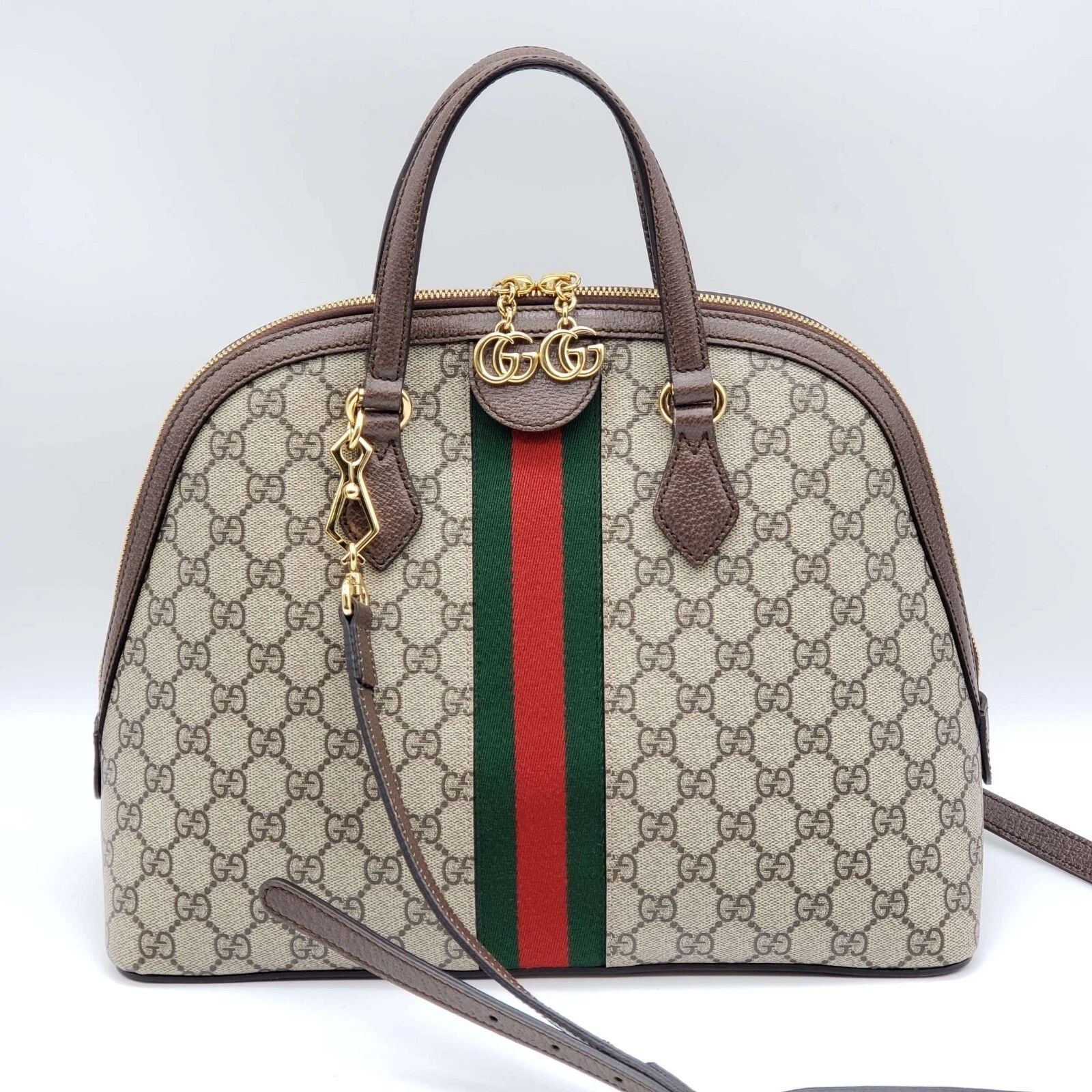 Gucci Ophidia GG Supreme Dome Web Stripe Top Handle Crossbody Bag — photo 3