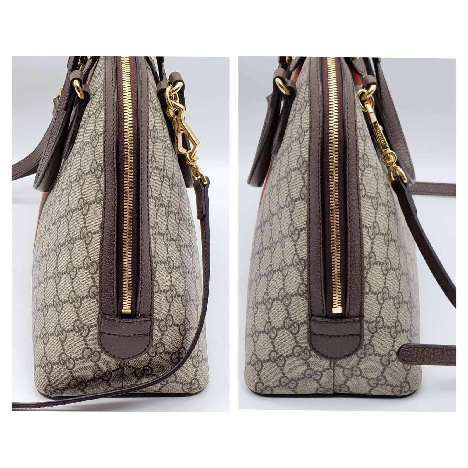 Gucci Ophidia GG Supreme Dome Web Stripe Top Handle Crossbody Bag — photo 4