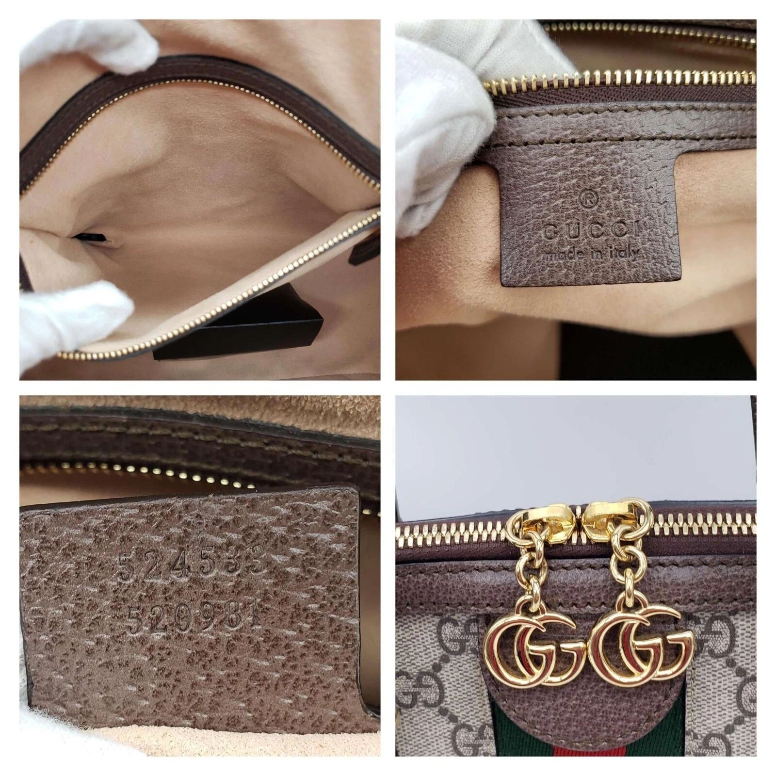 Gucci Ophidia GG Supreme Dome Web Stripe Top Handle Crossbody Bag — photo 9