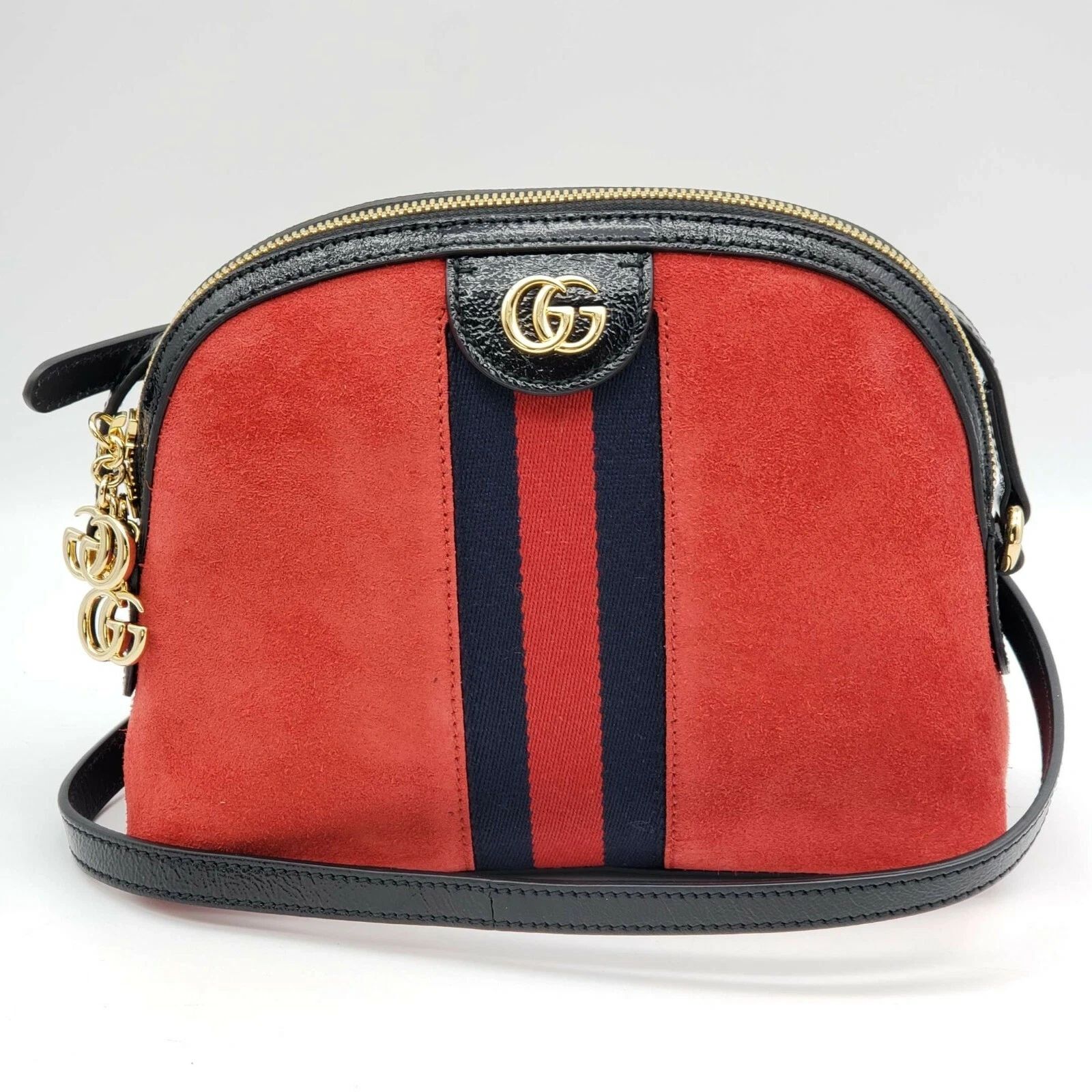 Gucci Ophidia Red Suede Mini Crossbody Bag — photo 2