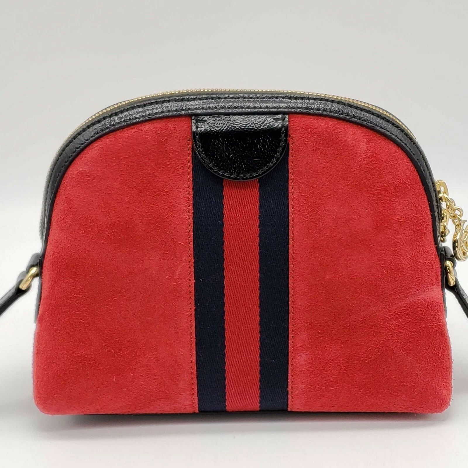 Gucci Ophidia Red Suede Mini Crossbody Bag — photo 4