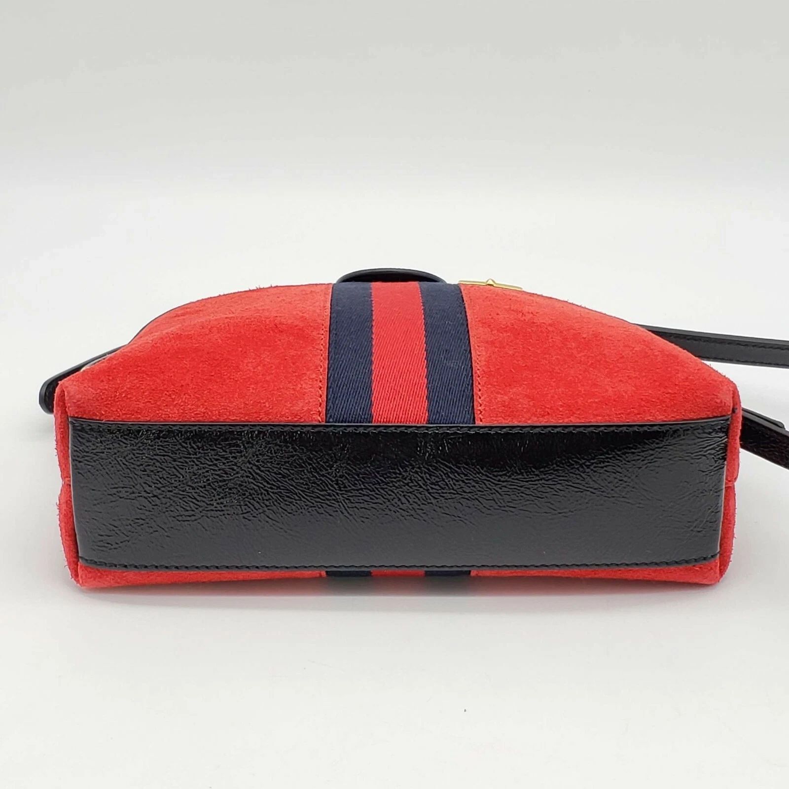 Gucci Ophidia Red Suede Mini Crossbody Bag — photo 6